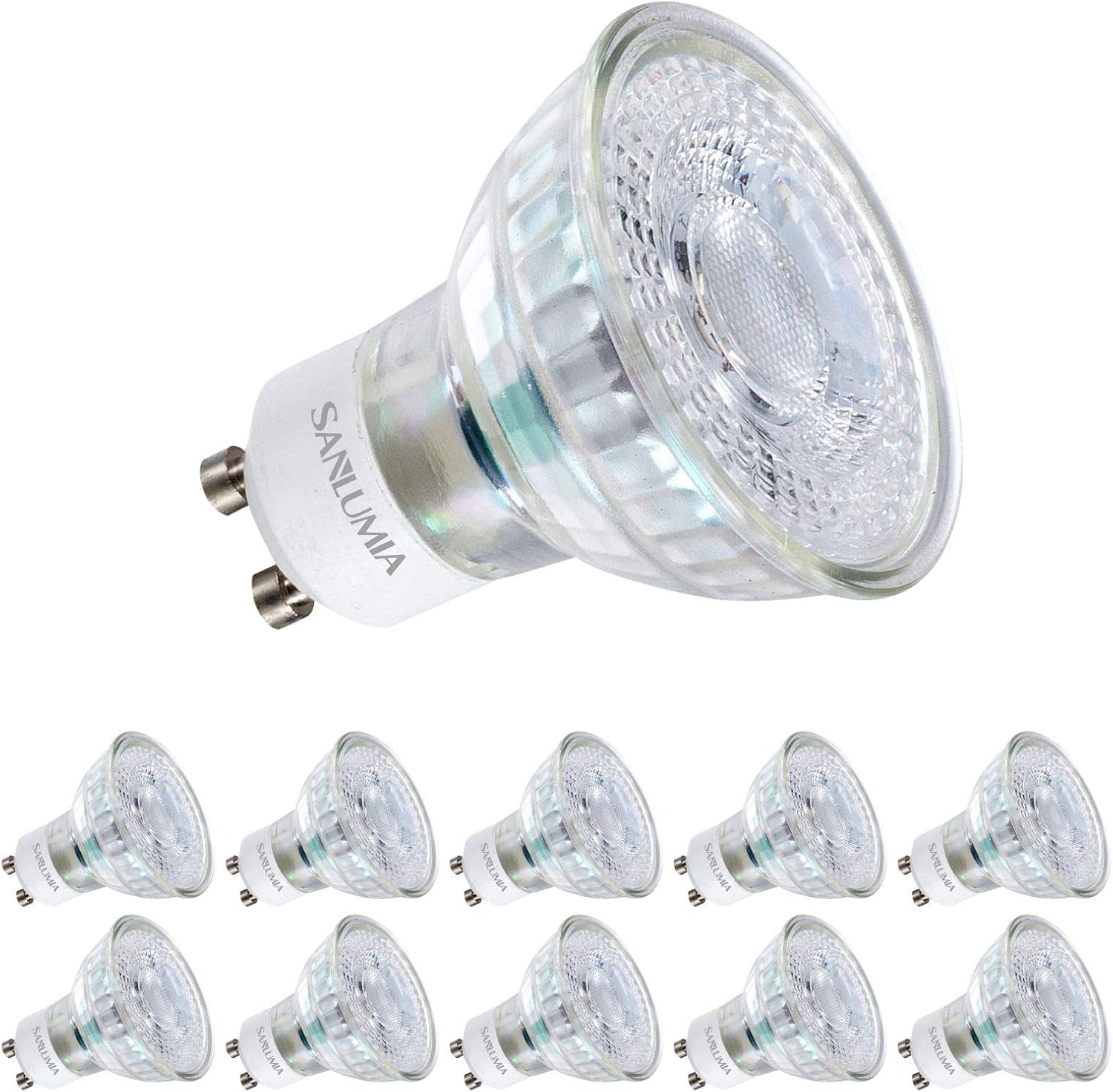 Sanlumia LED Bulb, Special 10 X 6W Gu10 LED Bulb, Innovative Super Bright Bulb w...