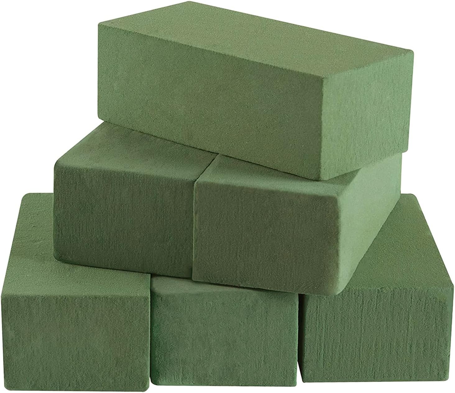 Floral Foam Blocks for Fresh and Artificial Flowers, 6 Pcs Each 8" L x 4" W x 3"...