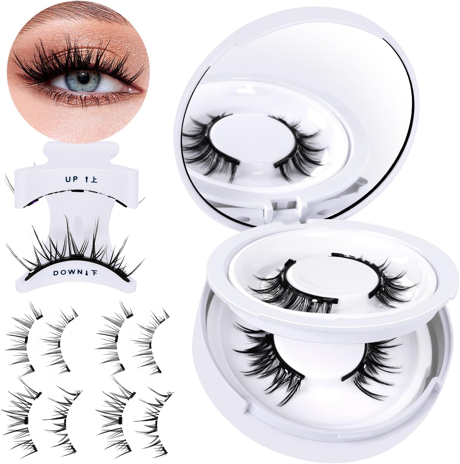 Magnetic Lashes, Unique Natural Magnetic Eyelashes, Special Magnetic Eyelashes w...