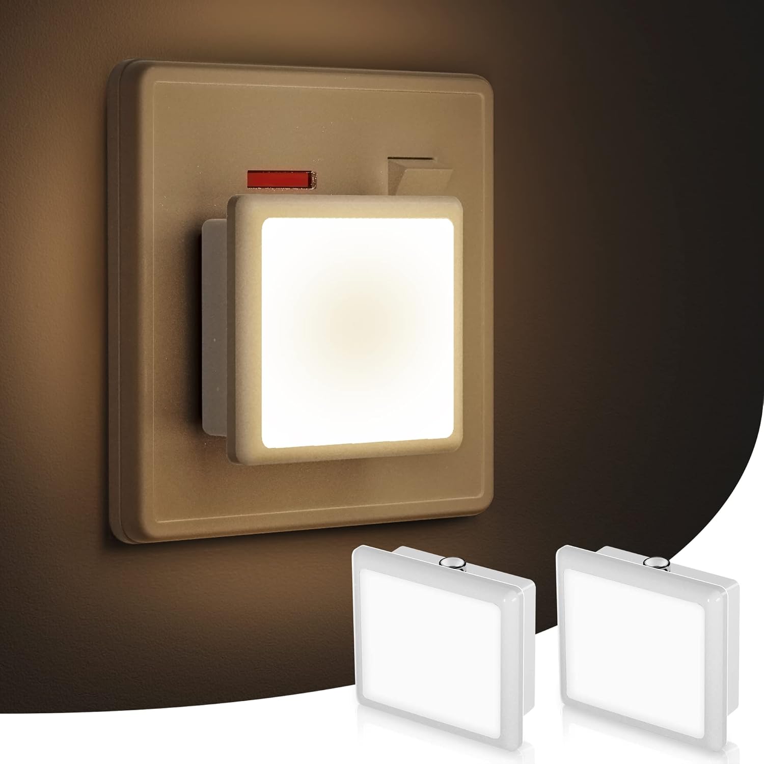 LOHAS LED Night Light[2 Pack], Night Light Plug in Wall with Dusk to Dawn Photoc...
