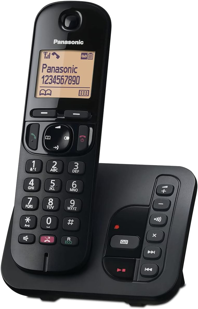 Panasonic KX-TGC260 Digital Cordless Phone: 18-min answering machine, dedicated...