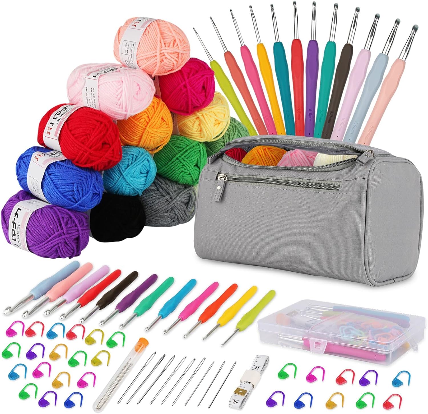 Crochet Kits for Beginners Adults, Special Crochet Hooks Set, Innovative 15Pcsx2...