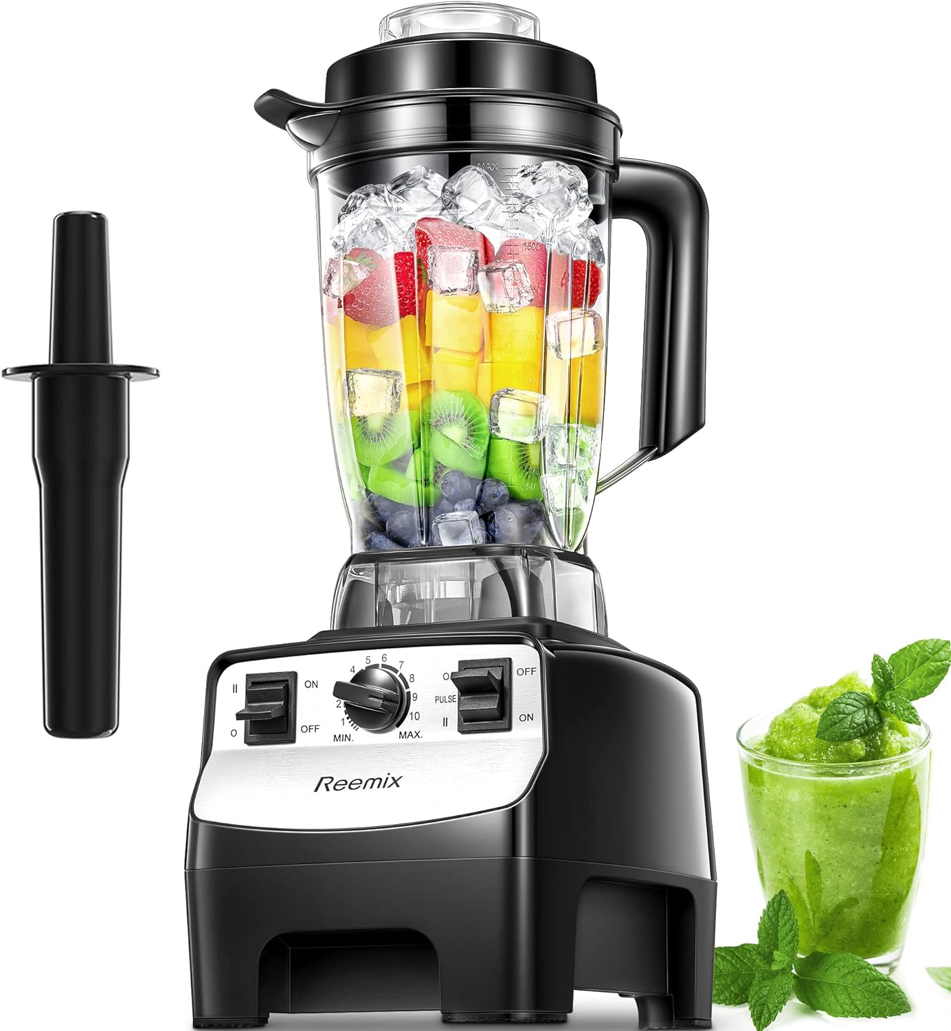 Smoothie Maker, 2000W Food Blender with 10 Speeds Control, 2L BPA Free Tritan Co...
