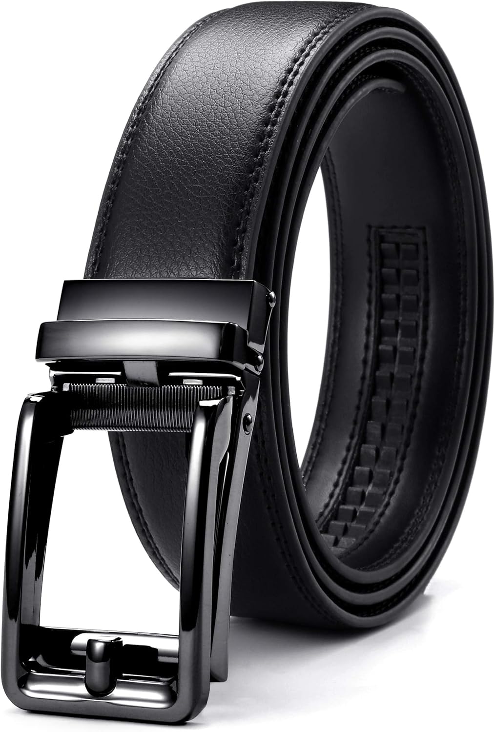 CHAOREN Ratchet Belts for Men Belt Men Leather 1 1/3" for Mens Dress Suit Micro...