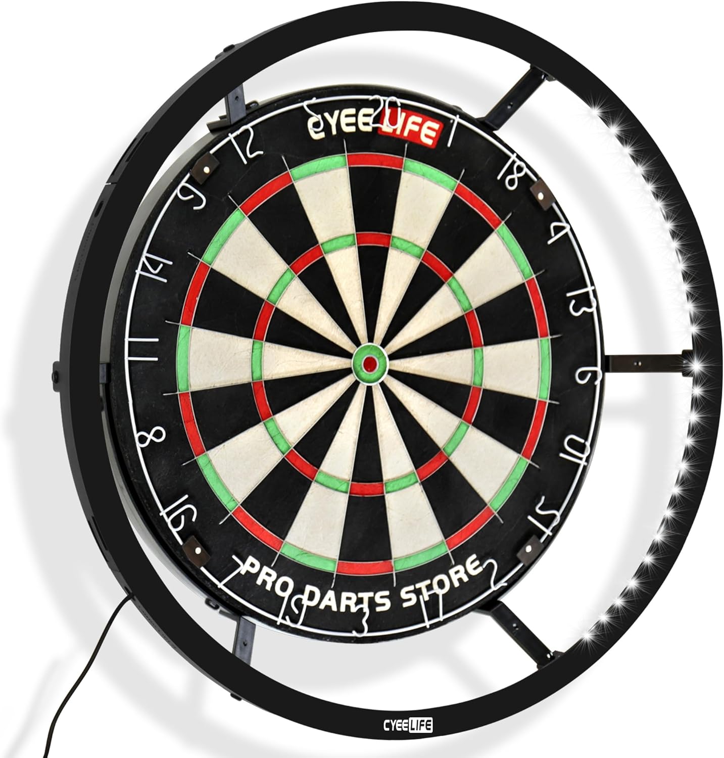 CyeeLife Dartboard LED Lighting System for Steel Dart board,Assemblable&Detachab...
