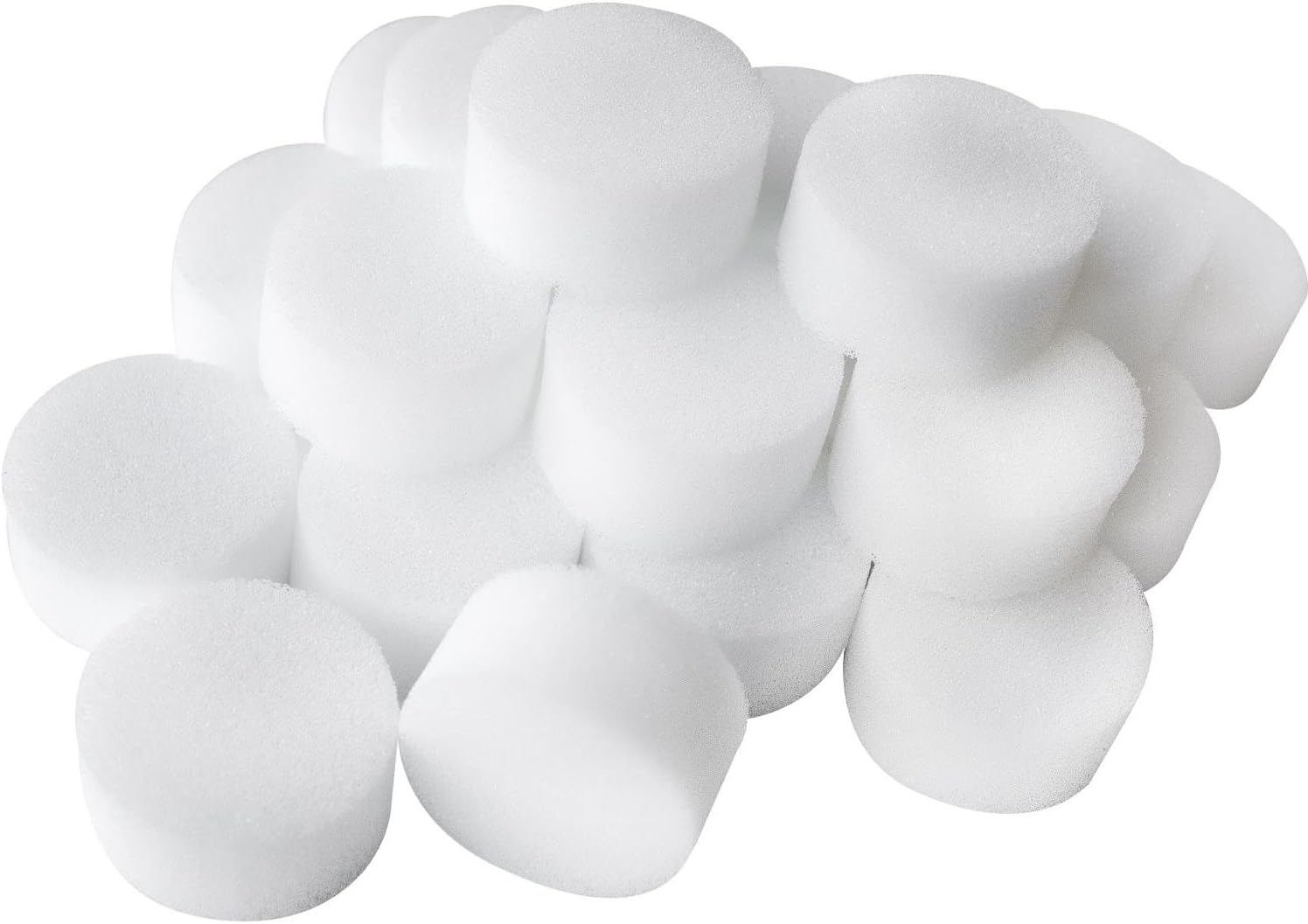 Smiffys Make-Up FX Essentials, White Foam Cosmetic Sponges, Bag of 25, Cosmetics...