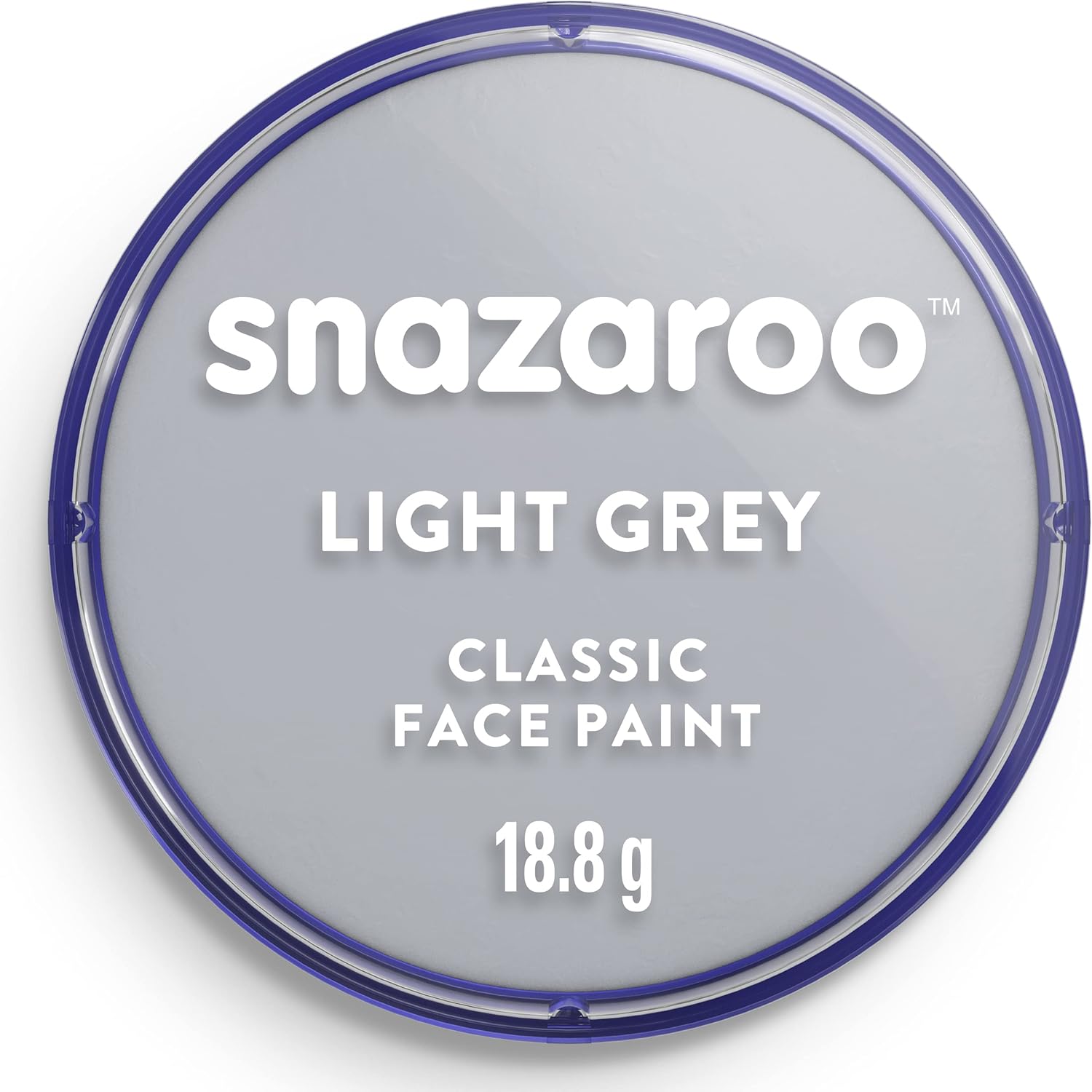 Snazaroo Light Grey Make-Up, High-Quality Face Paint for Parties, Unique Face Pa...