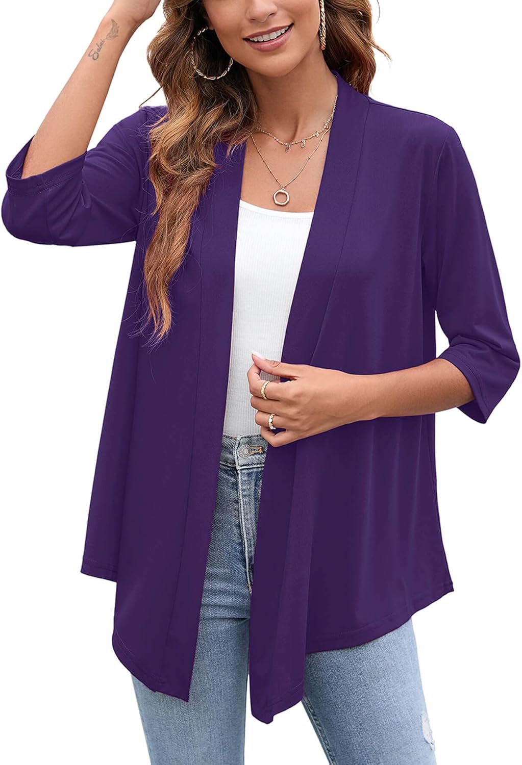 Heymoments Women's Cardigan, Special Lightweight Open Front Cardigan for Fall, I...