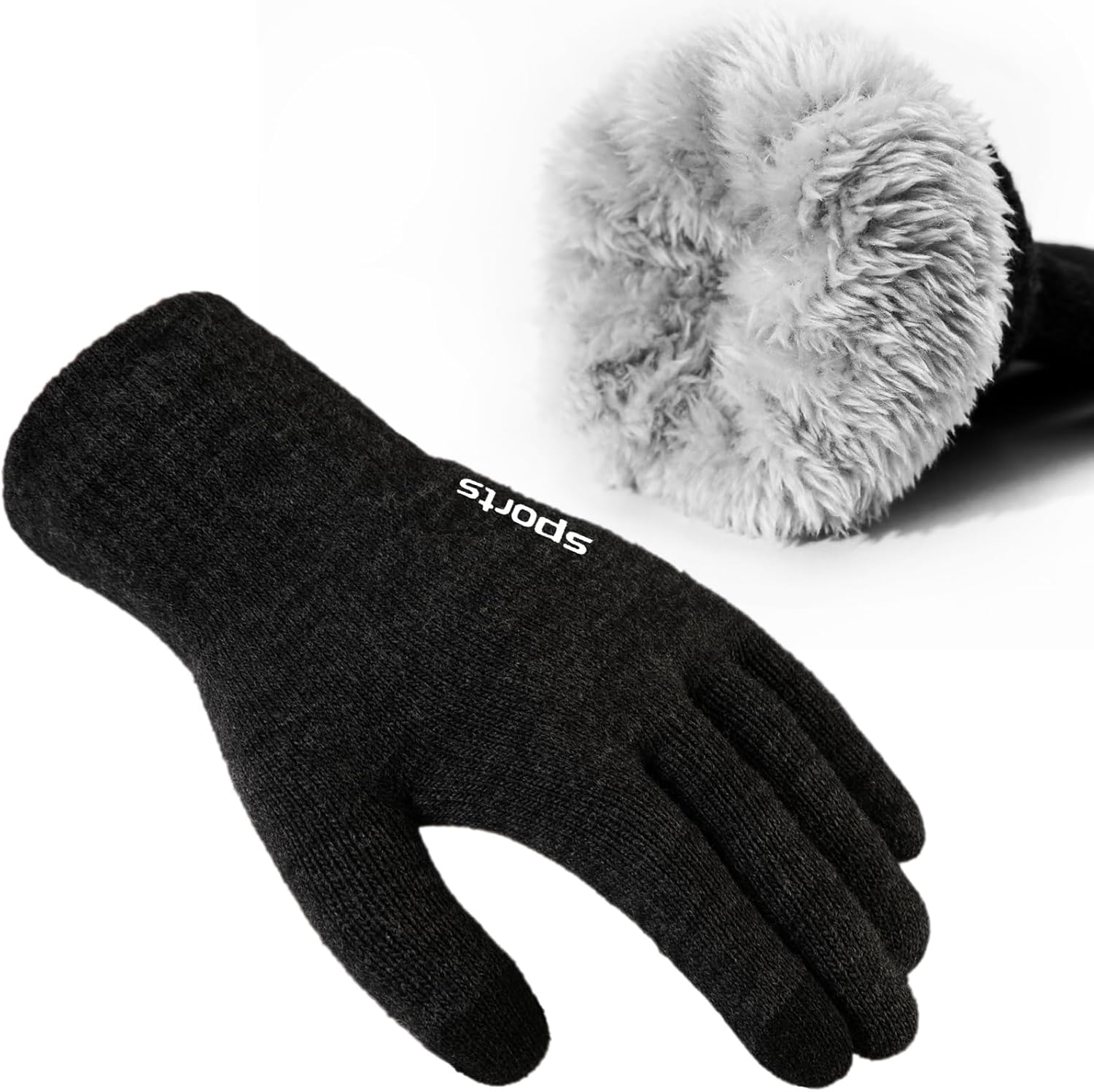 Trifabricy Winter Gloves, Special Wool Fleece Liner Touchscreen Gloves, Innovati...