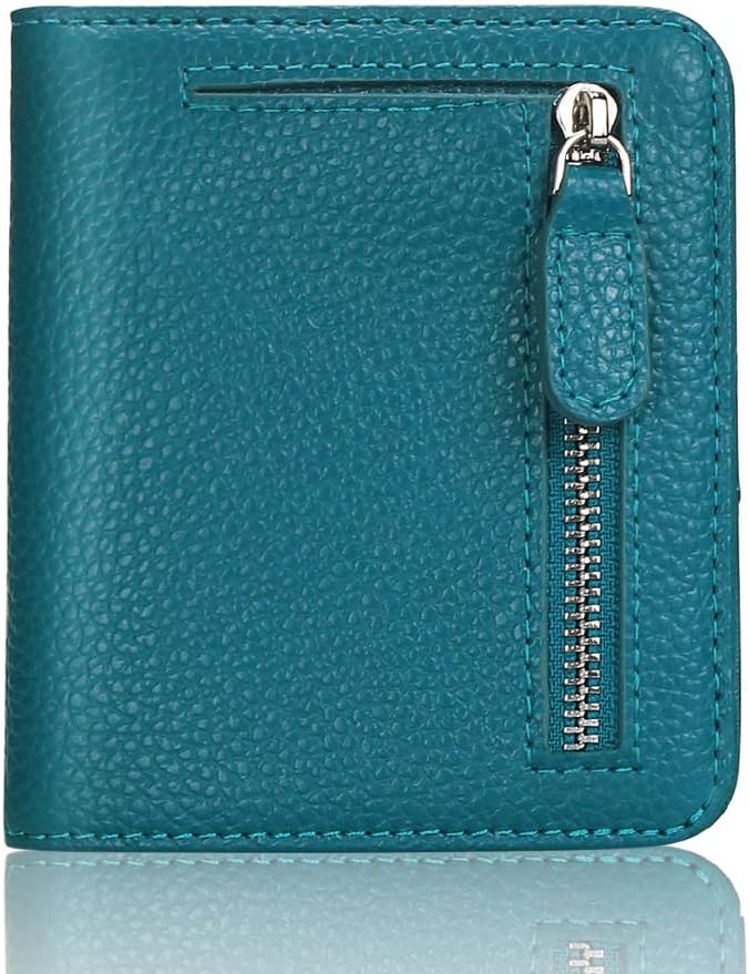 FUNTOR Small Wallets, Special Bifold Wallet for Ladies, Compact Genuine Leather...