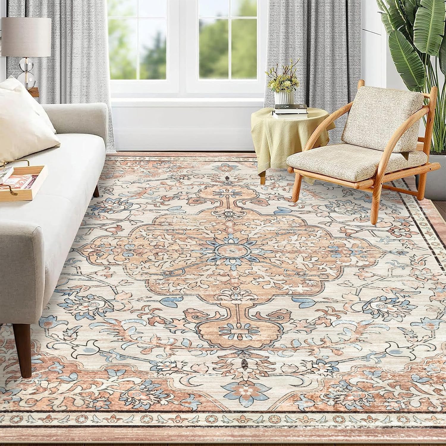 Pauwer Area Rugs, Special Large Area Rug for Living Room, Innovative Machine Was...