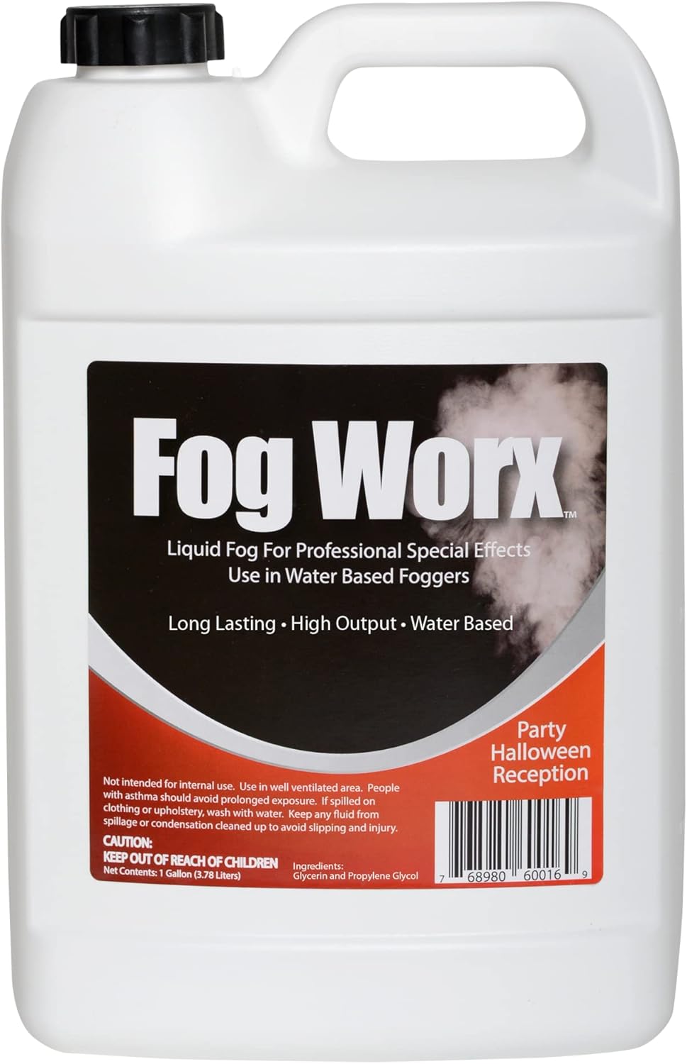 FogWorx Fog Juice, Special Fog Fluid with 1 Gallon Organic Formula, High-Quality...