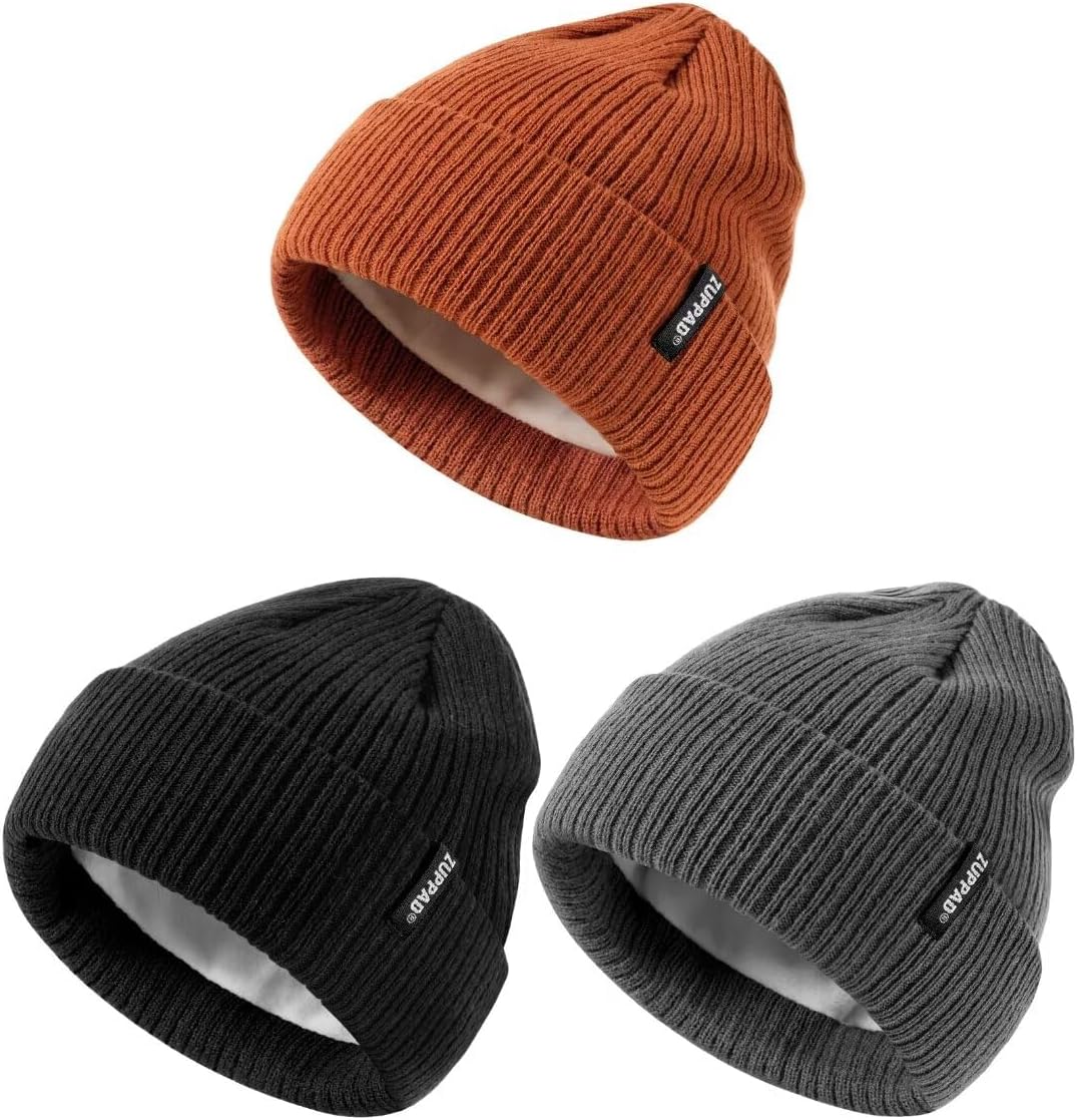 Baby Beanie Hat 3 Packs Toddler Girls Boys, Baby Hats Winter Warm Knitted Therma...