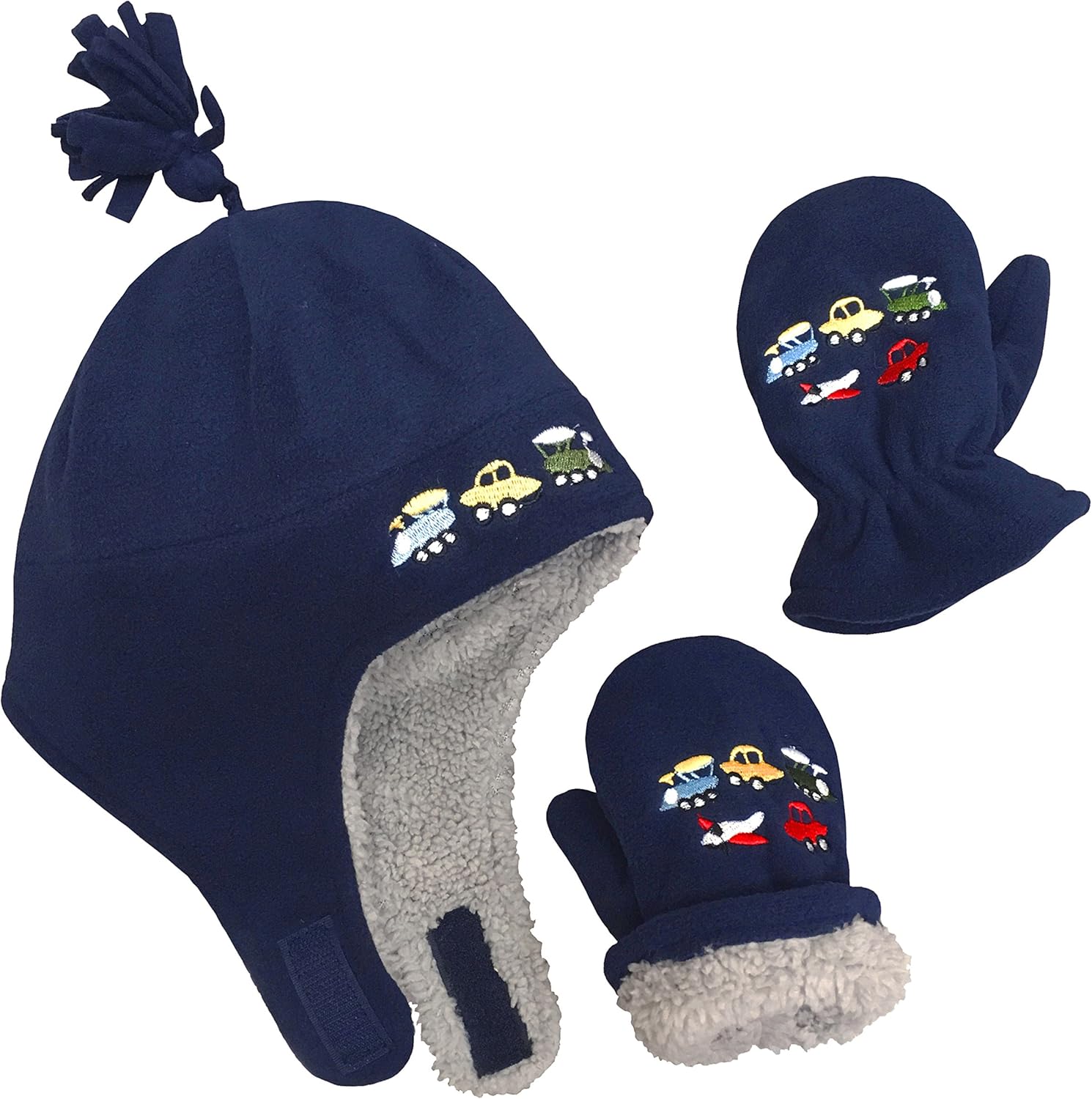 N'Ice Caps Toddler Baby Winter Hat Mitten Set - Kids Boys Girls Gloves Fleece Sh...