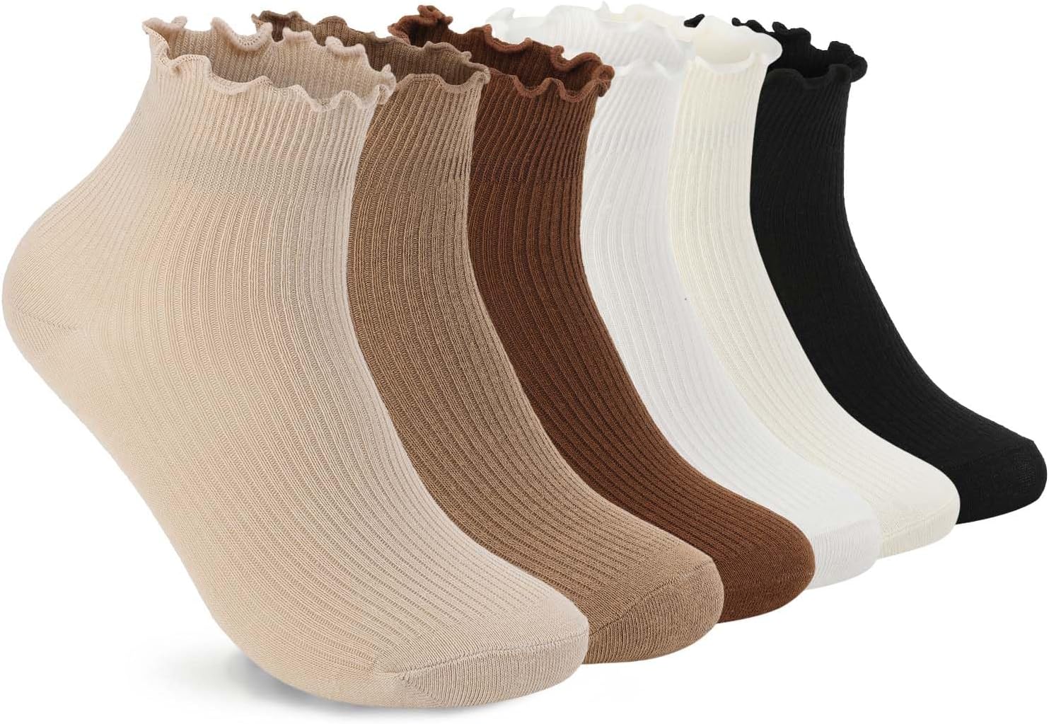 DarkCom Women Socks, Special Socks with Ruffled Design, Cute Ankle Socks Super S...