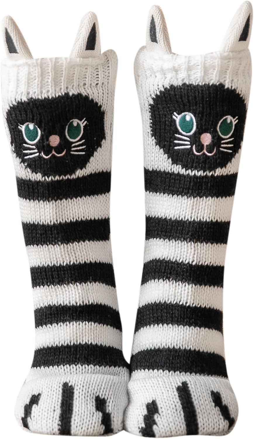 PUTUO Womens Fluffy Slipper Socks, Special Warm Thermal Fleece Lined Indoor Slip...