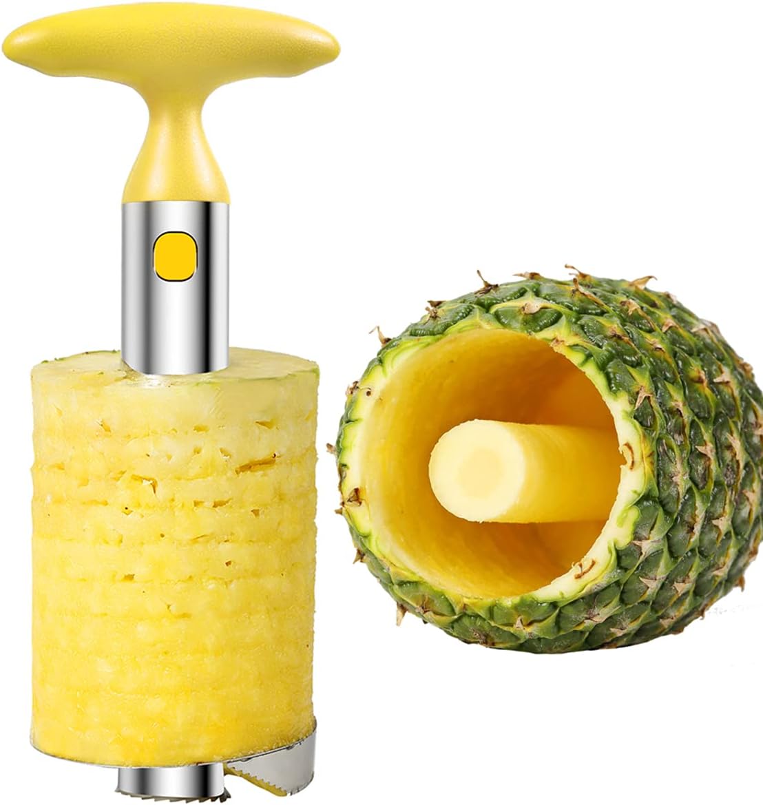 Upgrade SameTech Pineapple Corer Cutter, Special Pineapple Remover and Slicer To...