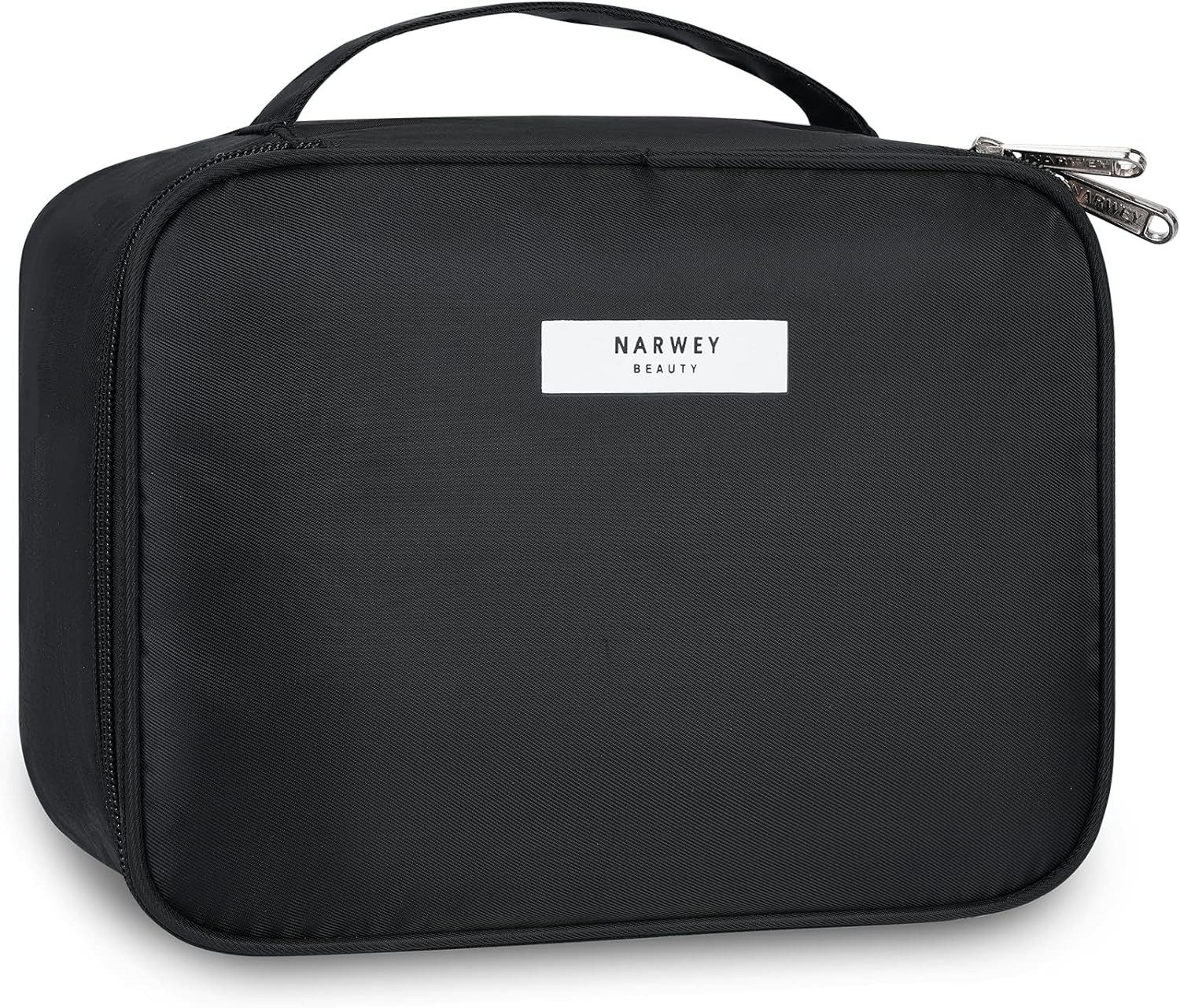 Travel Makeup Bag Large Cosmetic Bag Makeup Case Organizer for Women Black (Upgr...