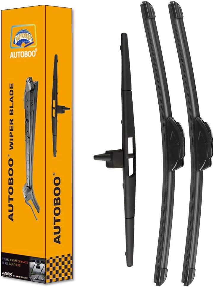 3 Wipers Replacement for Honda Pilot Rear and Front Windshield Wiper Blades 2009...