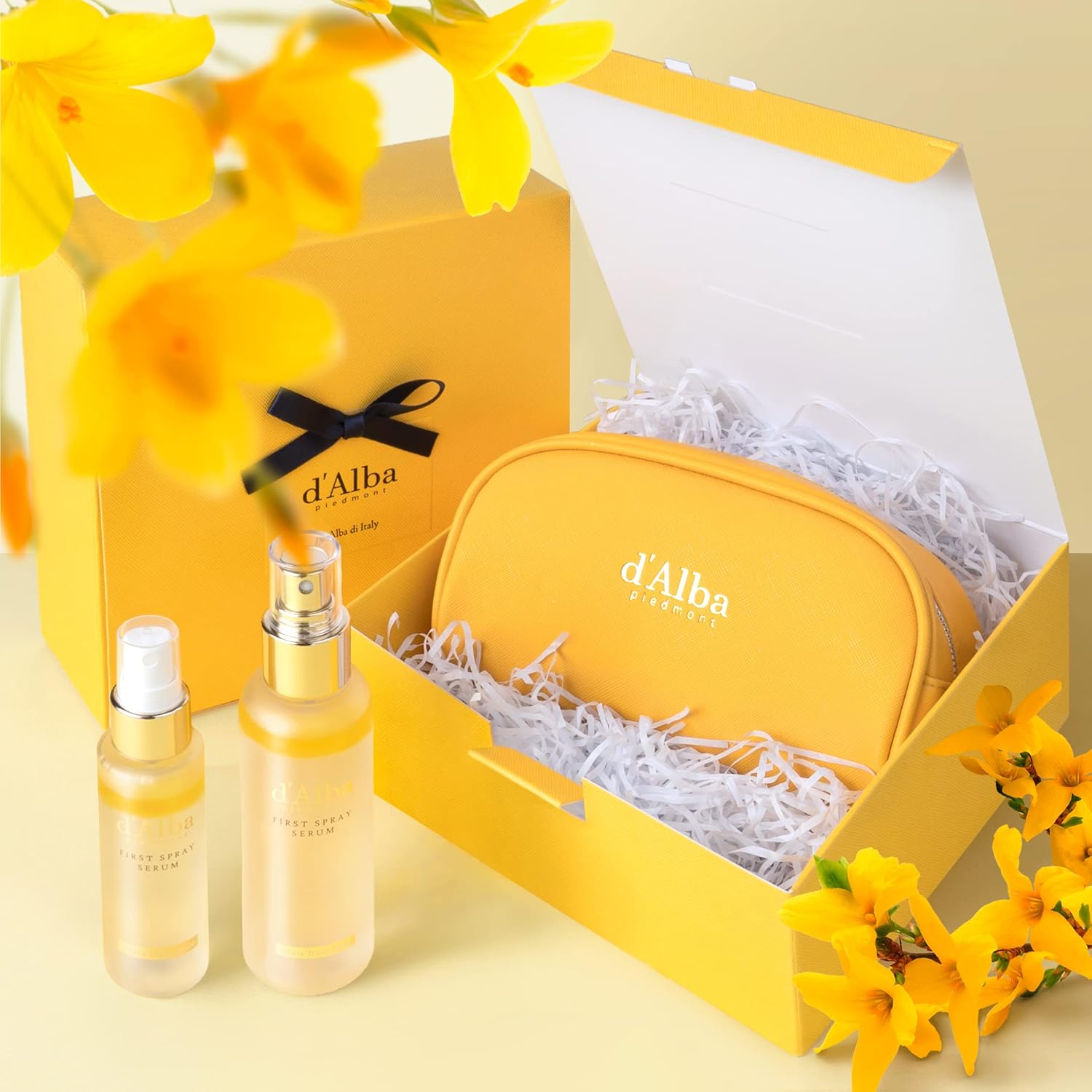 d'alba Piedmont Travel Essencial Gift Set, White Truffle First Spray Serum Full...