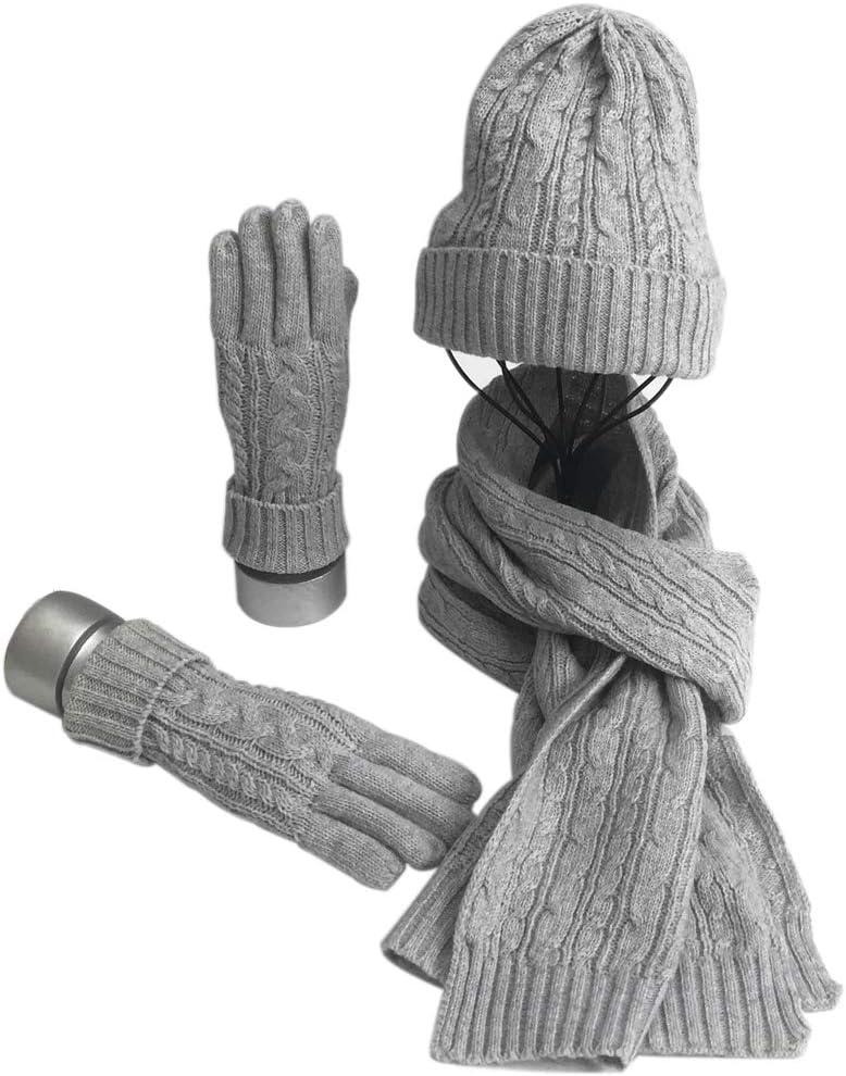 Warmiehomy Hat Gloves Scarf Set, Special 3 in 1 Winter Set for Women, Innovative...