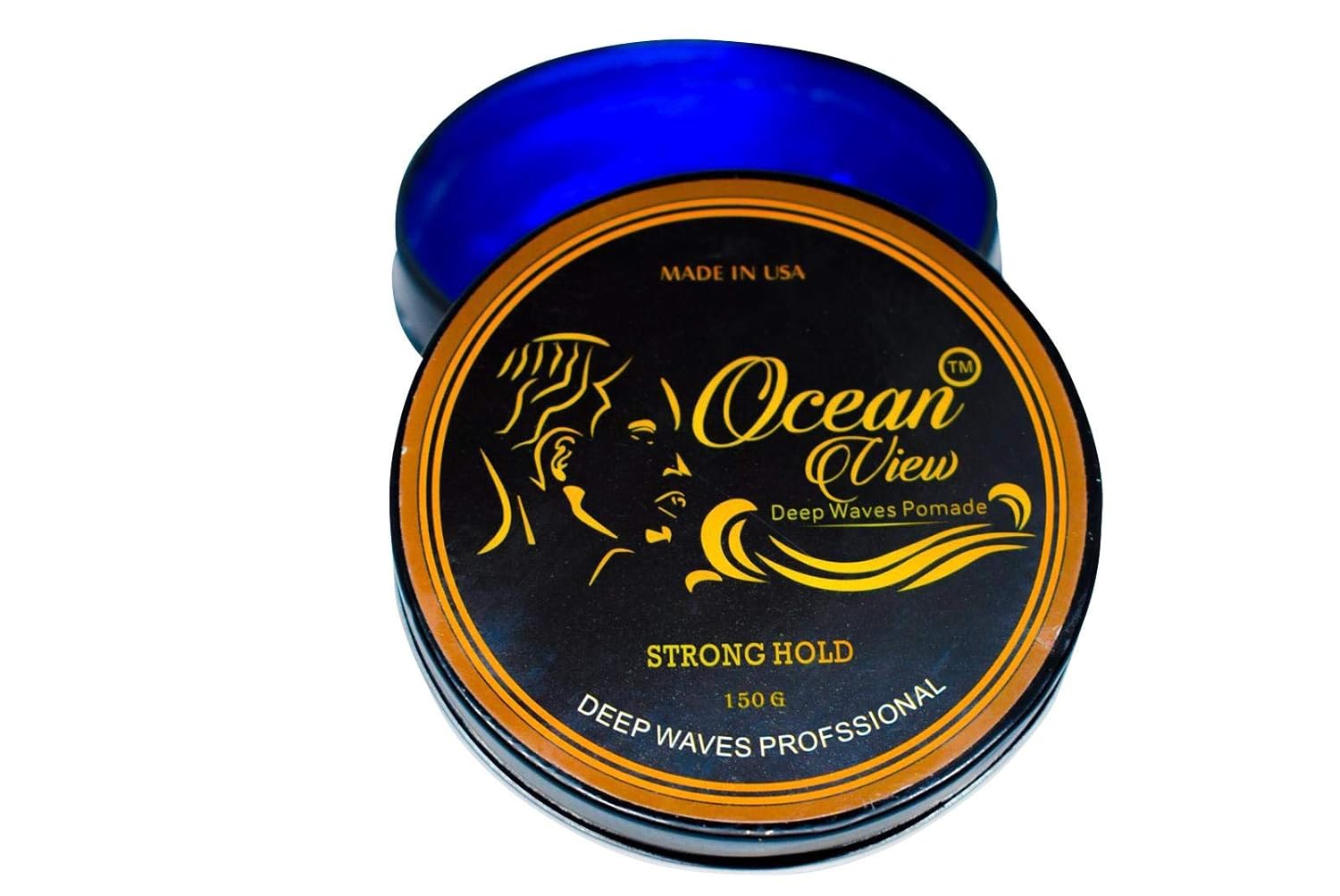 OCEAN VIEW DEEP WAVES POMADE, Special Water-Based Hair Cream for 360 Wave Traini...