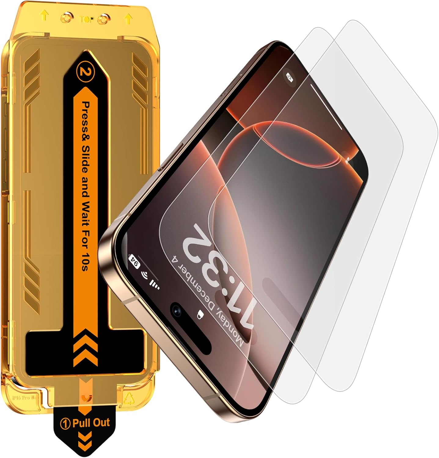 Esanik 2 Pack Matte Glass Screen Protector, Special Screen Protector for iPhone...