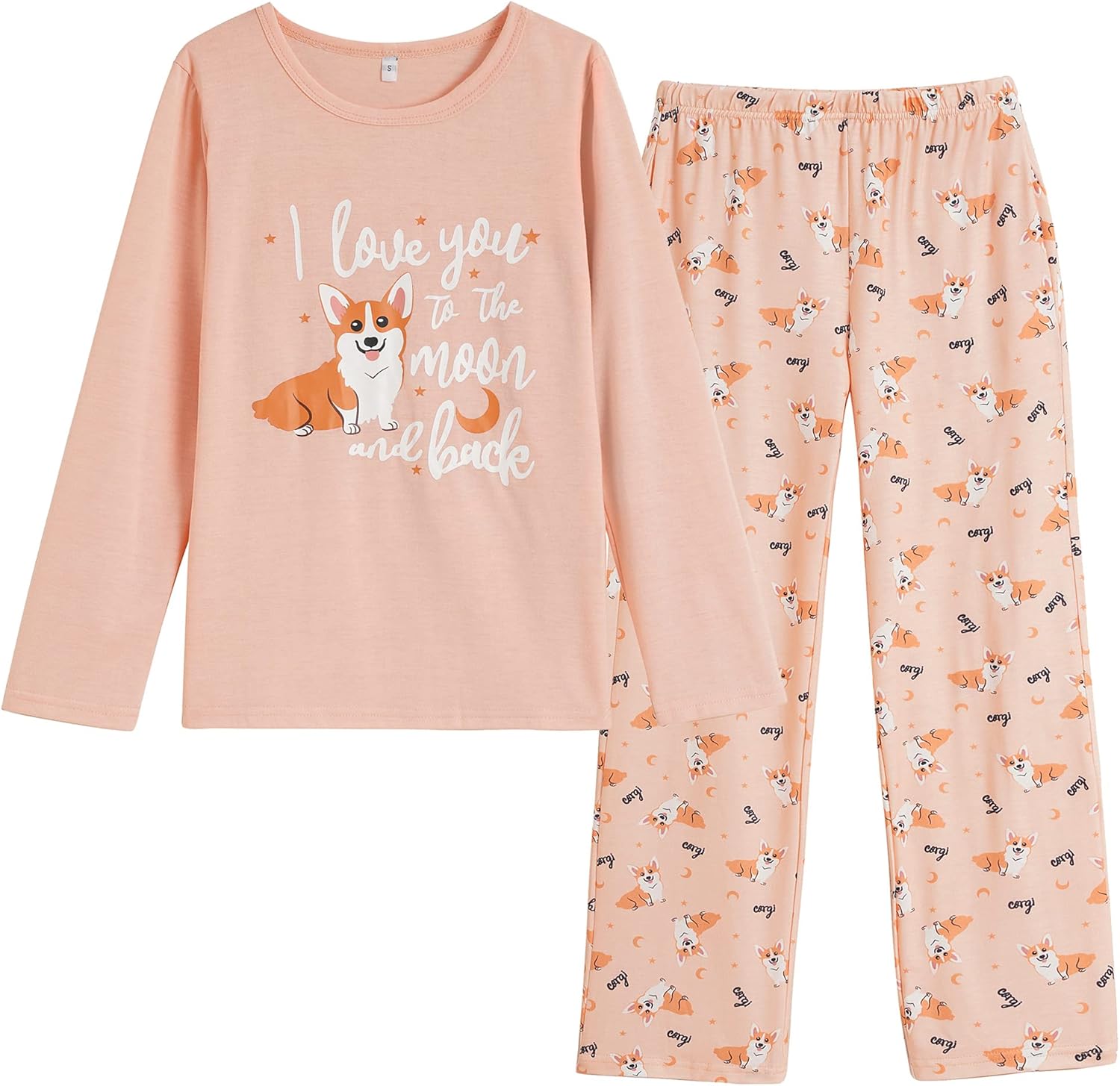 Vopmocld Young Girls Lovely Bunny Pajama Sets Cotton Long Sleeve Pjs Clothes Sle...
