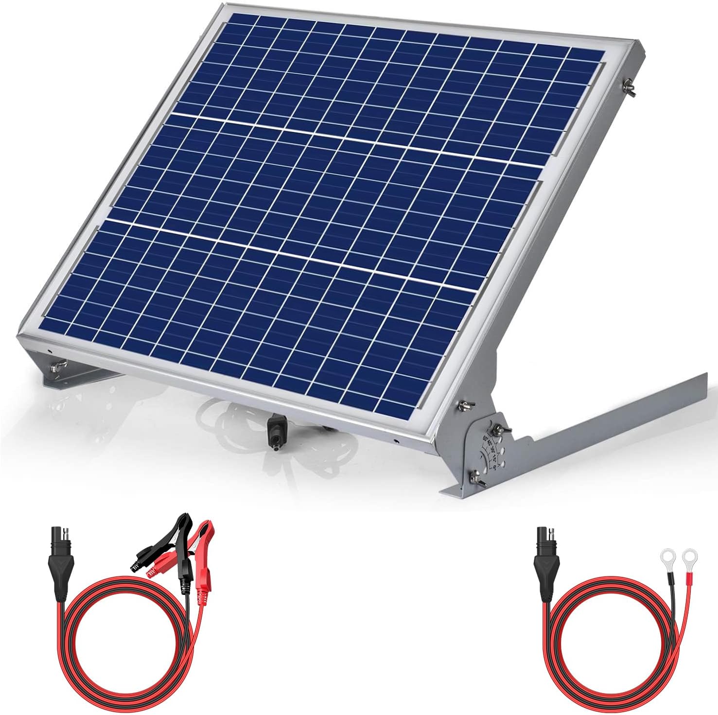 SUNER POWER 12V 50W Solar Battery Charger Maintainer, Built-in UltraSmart MPPT C...