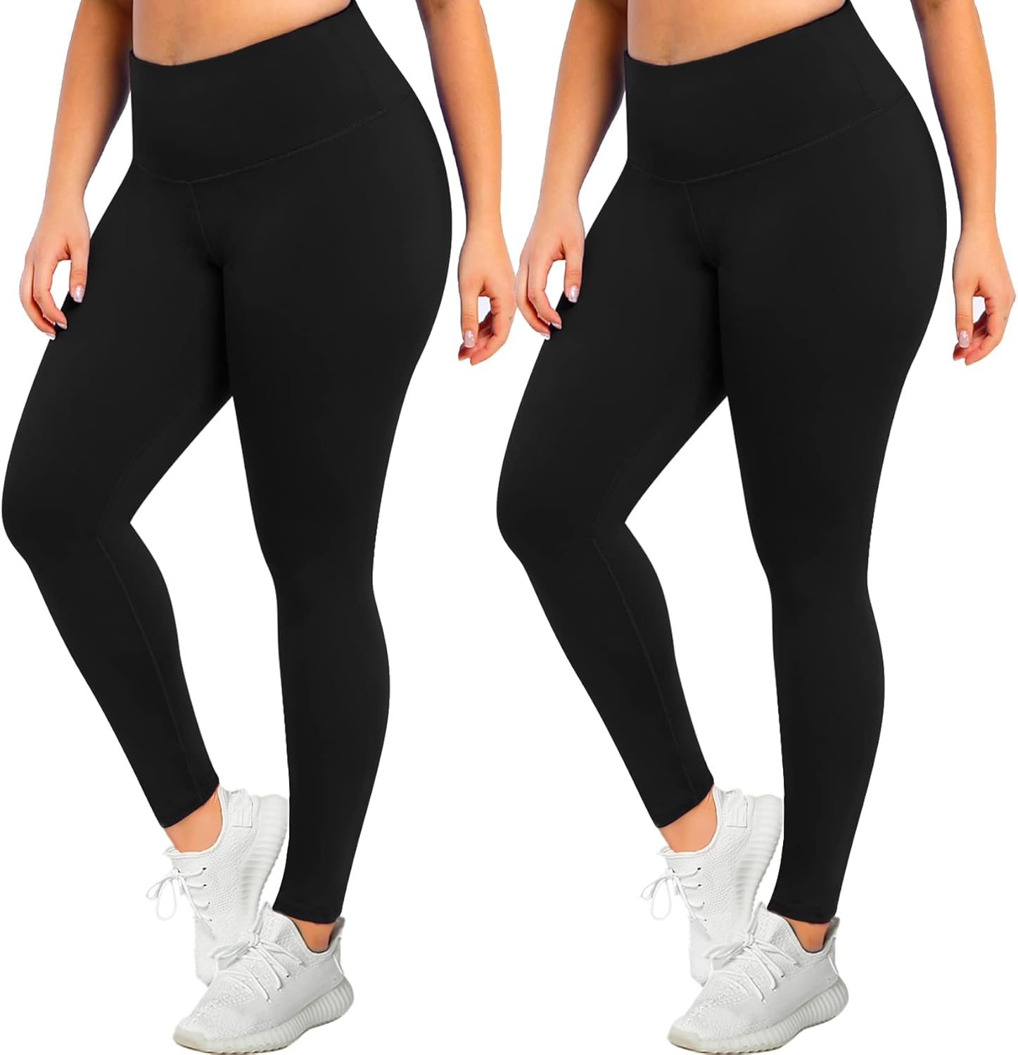 MOREFEEL Plus Size Leggings for Women-Stretchy X-Large-4X Tummy Control High Wai...