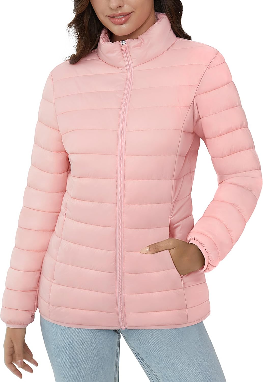 MAGCOMSEN Women's Puffer Jacket, Special Lightweight Quilted Padded Jacket, Inno...