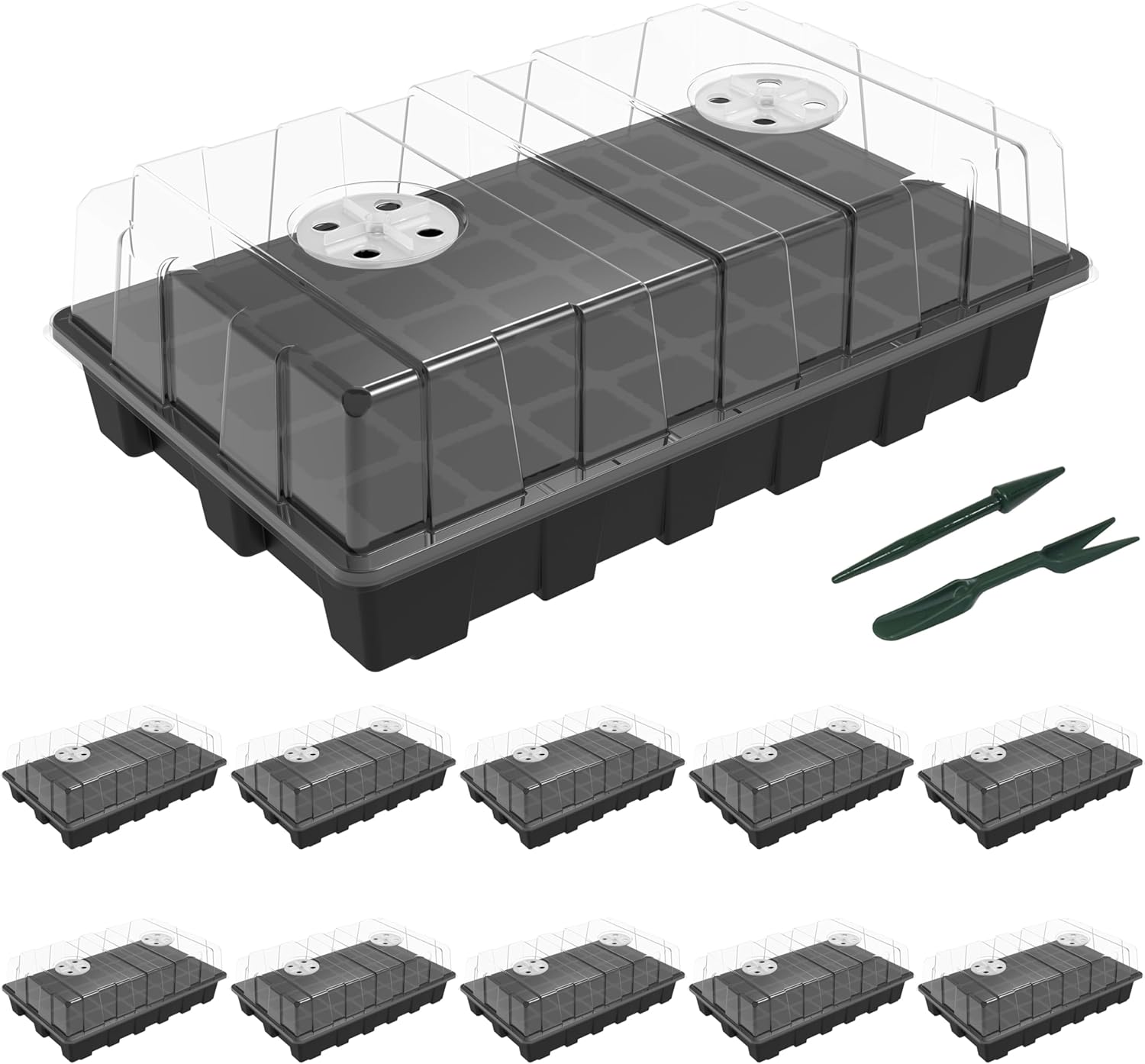 Gardzen Garden Propagator Set, Special Seed Tray Kits with 400-Cell, Innovative...