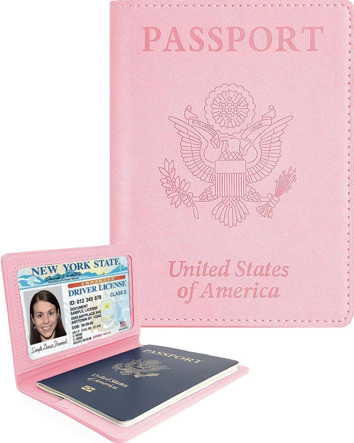 Sizobi Leather Passport Holder Covers Case, Passport Book Wallet Card Slot Lugga...