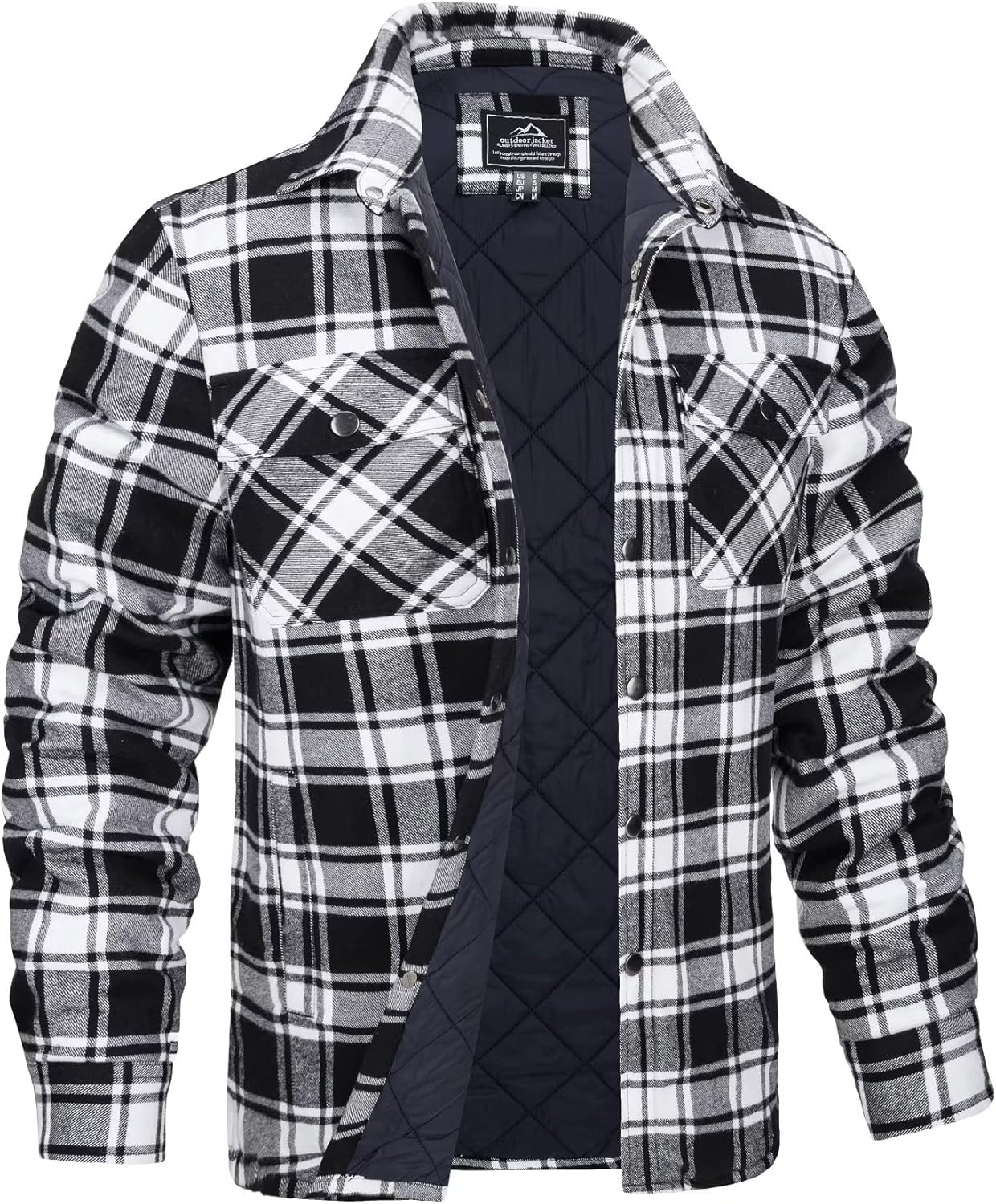 MAGCOMSEN Men's Flannel Shirt, Special Jacket with Quilted Lining, Innovative Lo...