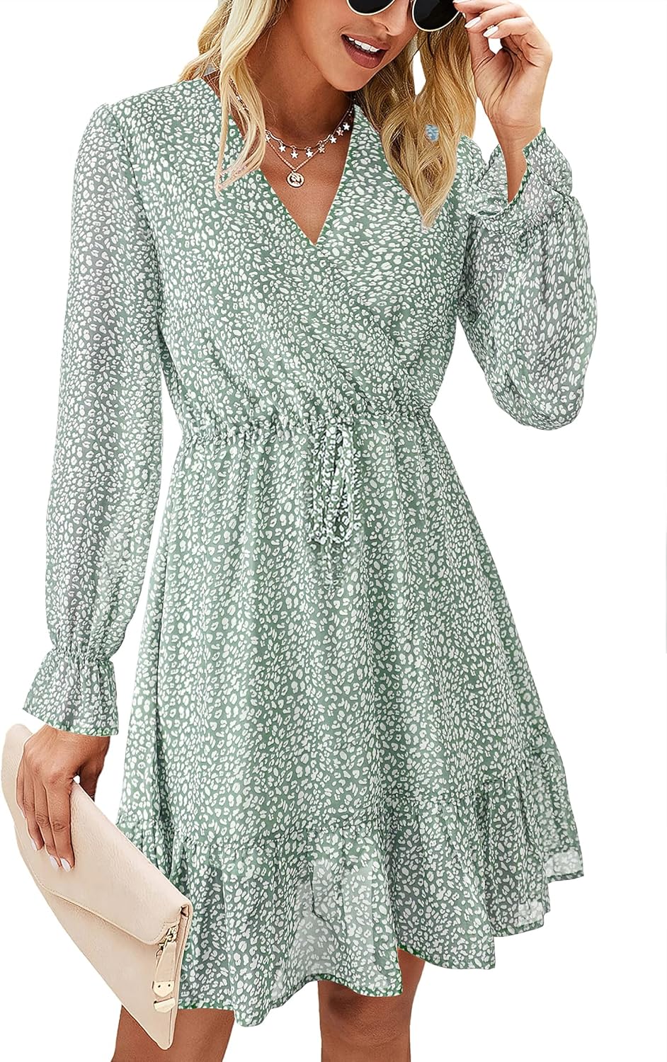 KIRUNDO Women Dress, Special Casual Summer Fall Dresses, High-Quality Long Sleev...