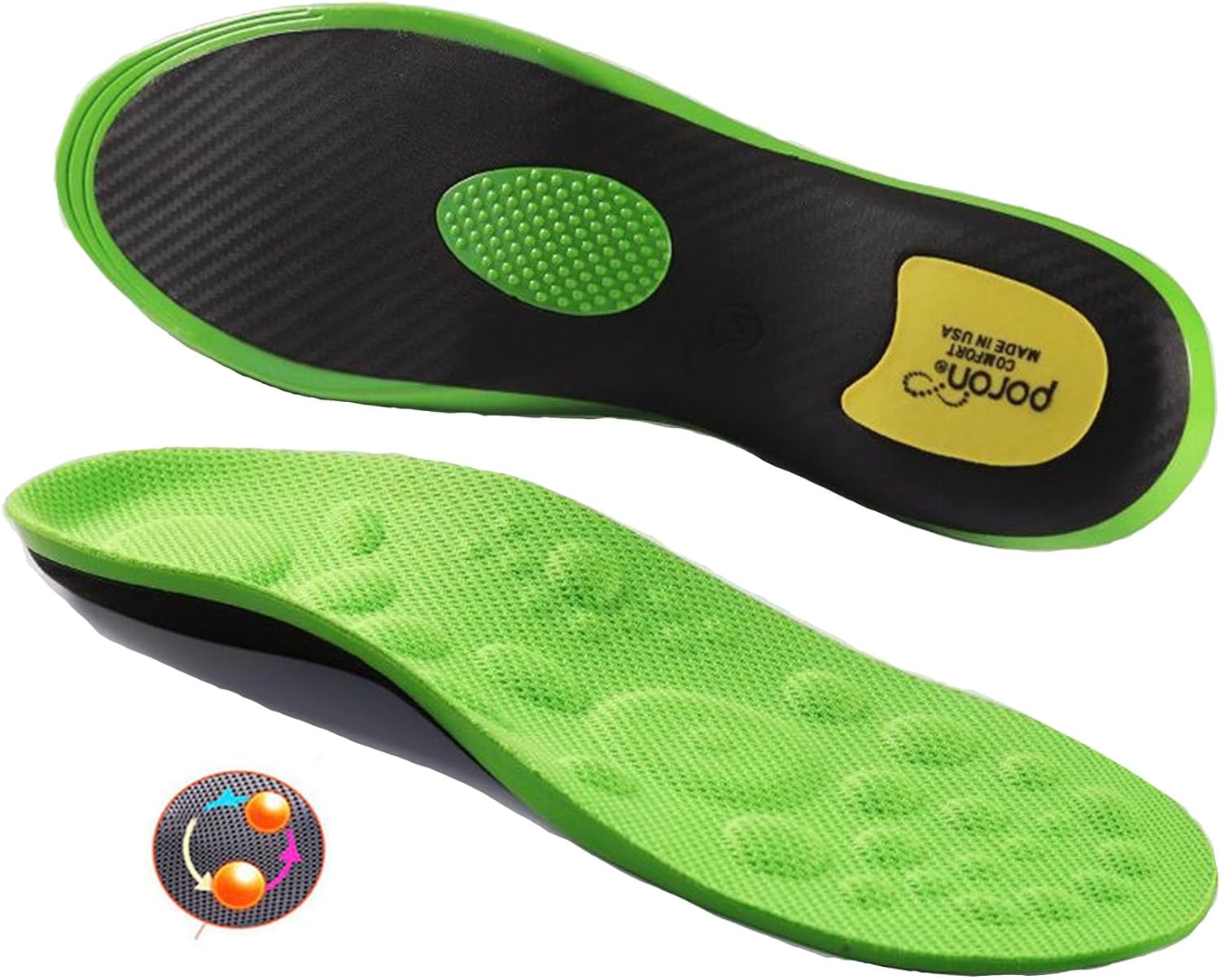 Goofort Feet Recovery System for Pain and Fatigue Orthotic Insoles Magnetic Ther...