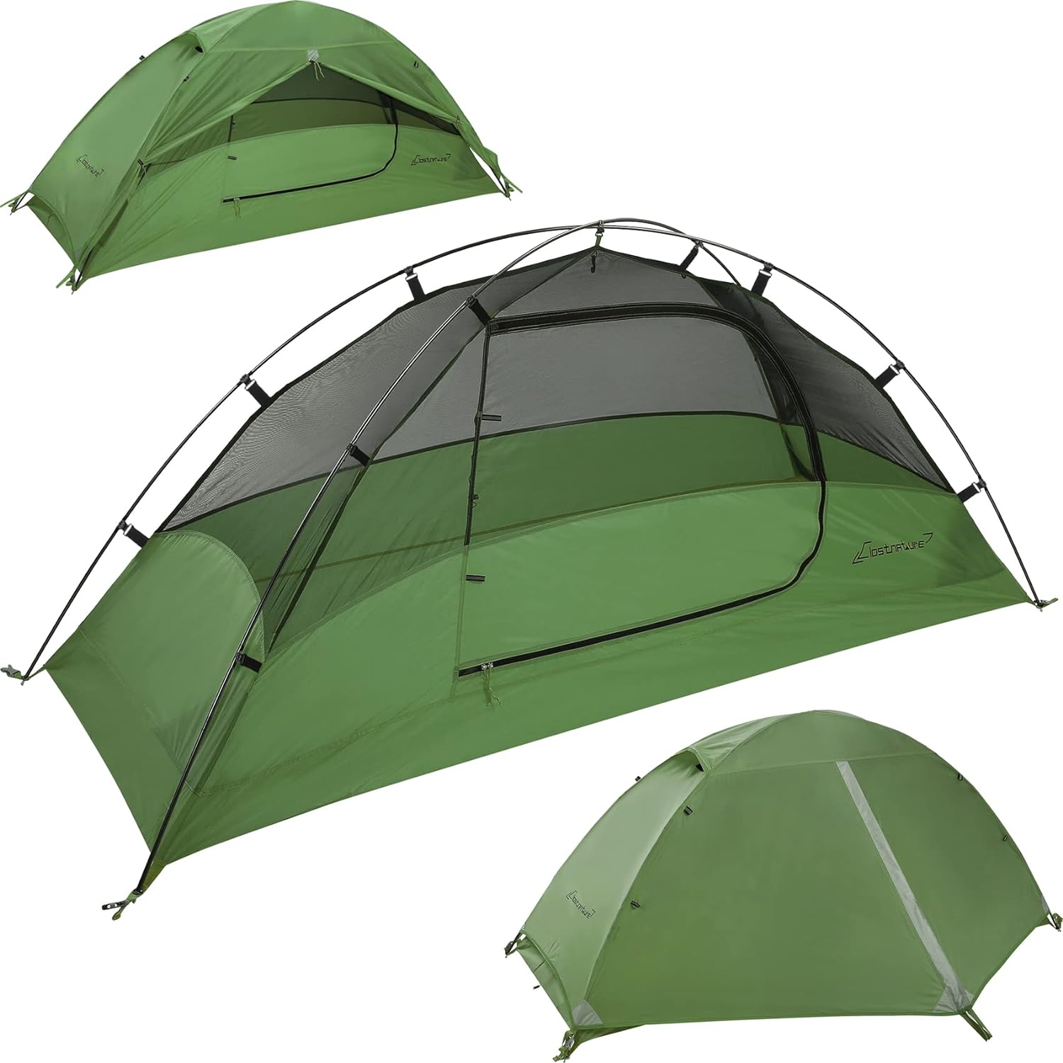 Clostnature Crux Lightweight Tent for Backpacking - 1/2 Person Ultralight Backpa...