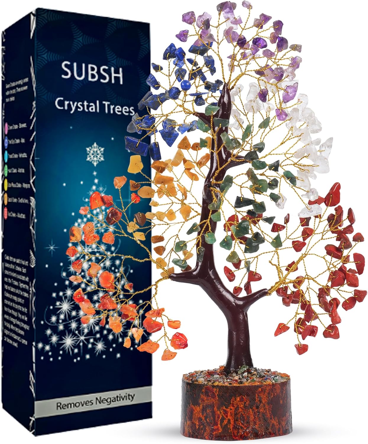 Chakra Tree of Life, Special 7 Chakra Healing Crystal Tree for Positive Energy,...