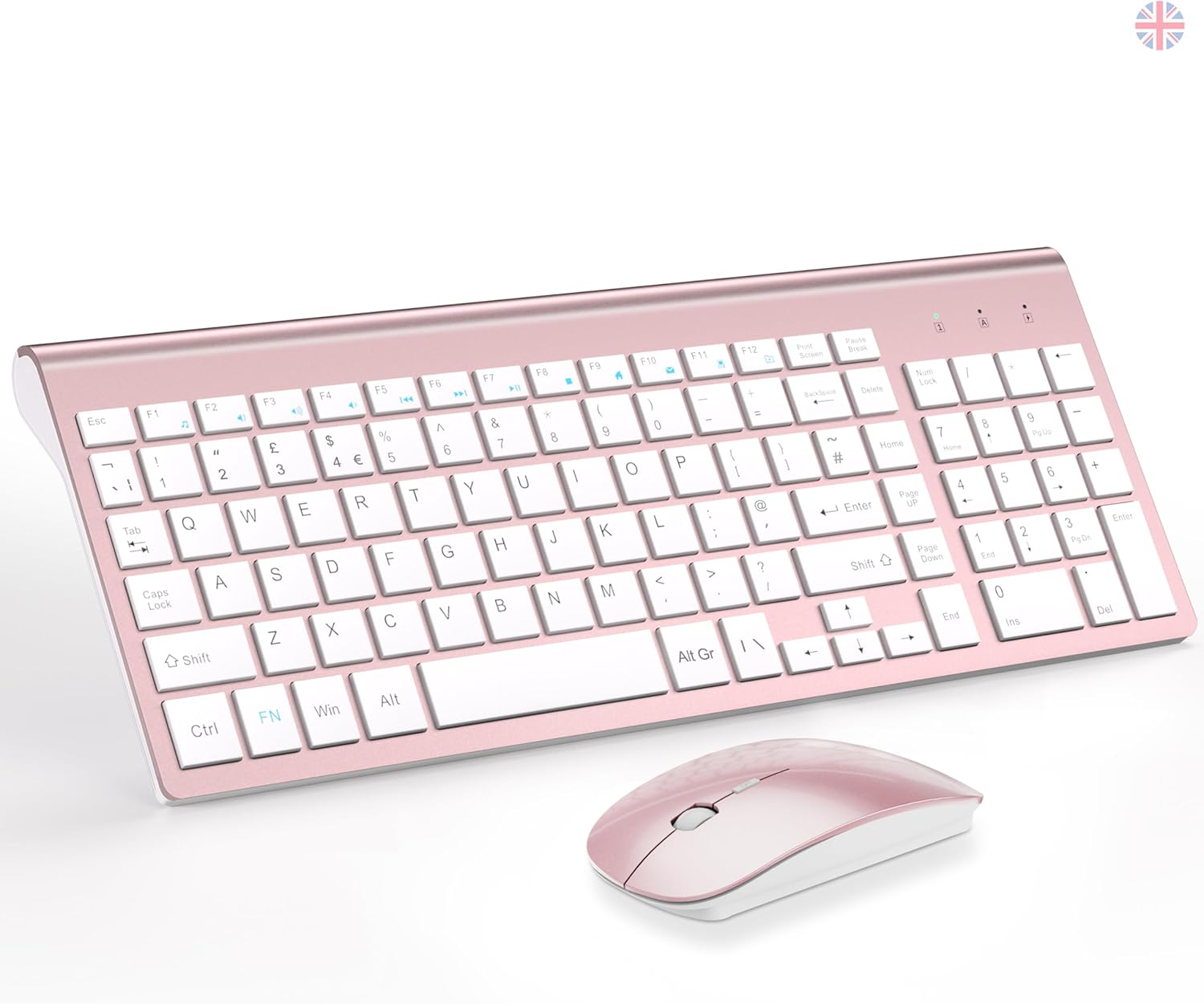 Wireless Keyboard and Mouse Ultra Slim Combo, TopM...