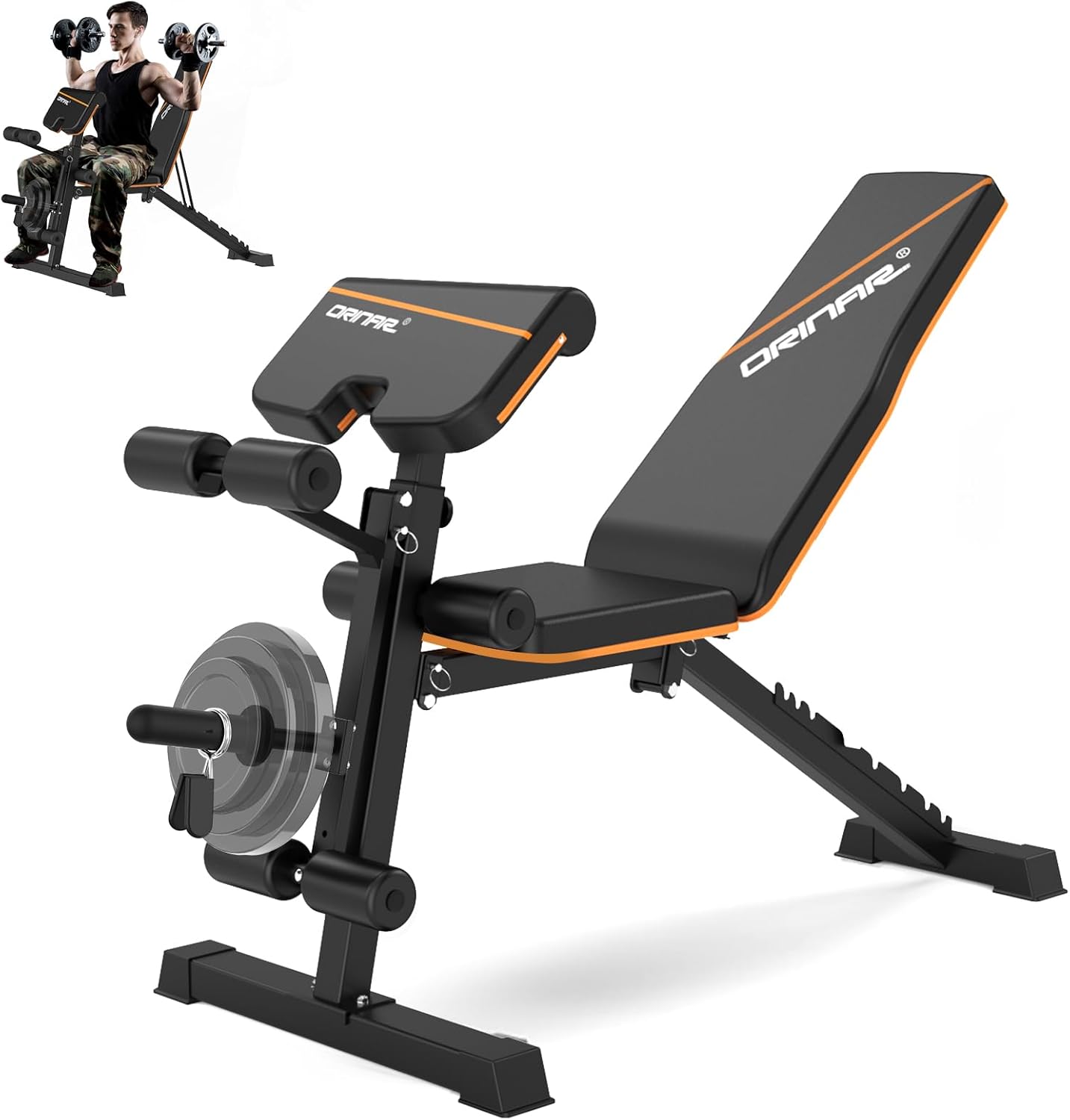 Strength Training Adjustable Weight Bench, High-Quality Workout Benches for Full...