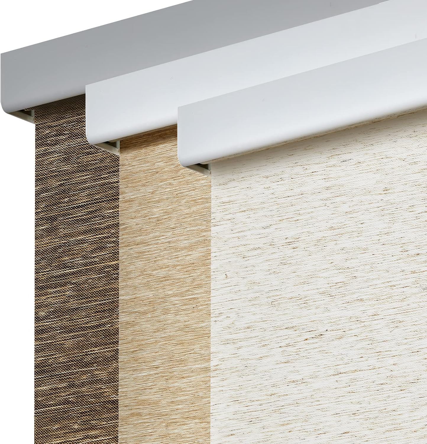 Persilux Free-Stop Cordless Light Filtering Window Roller Shades for Windows (Kh...