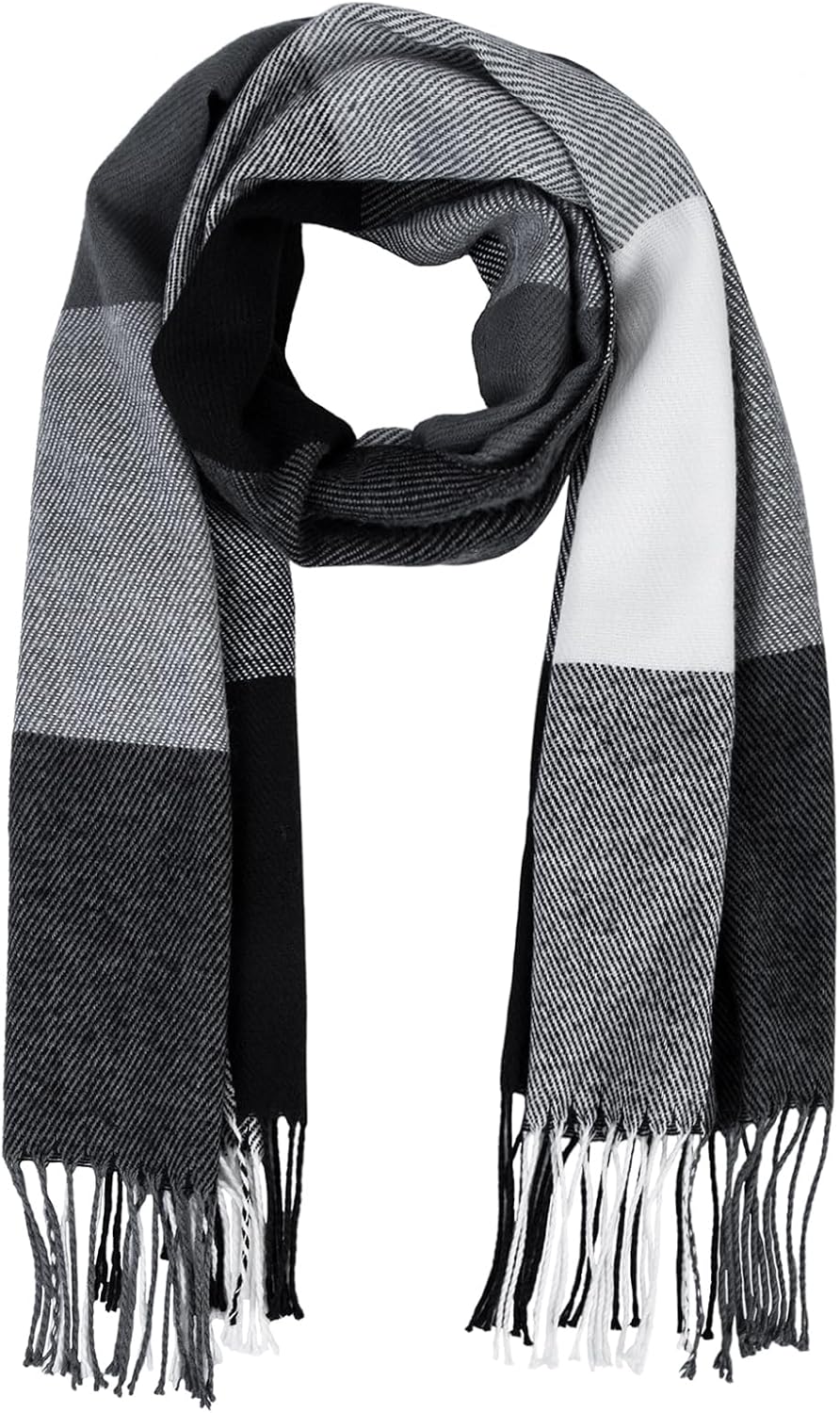 YSense Women's Long Plaid Blanket Scarf Chunky Oversized Winter Fall Warm Scarf...