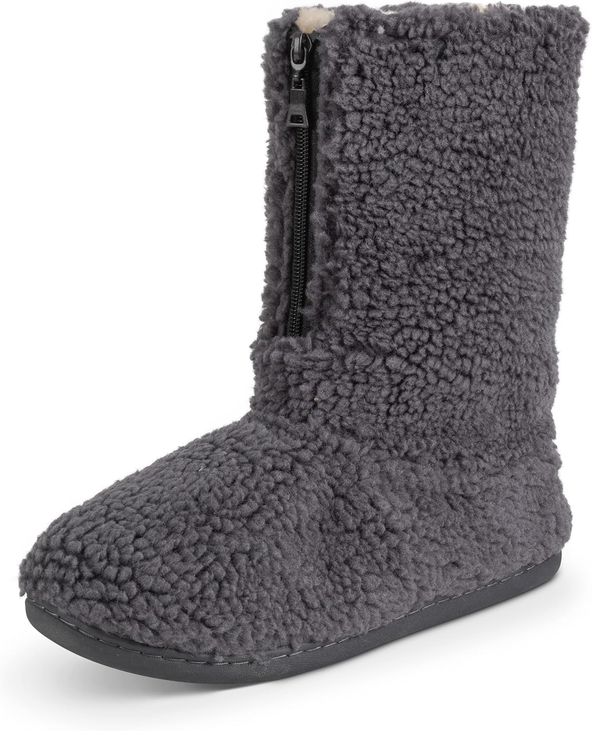 Polar Mens Sherpa Slipper Boots, Special Anti-Slip Indoor Bootie Slipper with Fu...