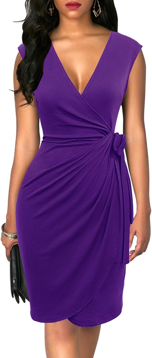 Berydress Women's Dress, Special Vintage V-Neck Sheath Casual Party Dress, Innov...