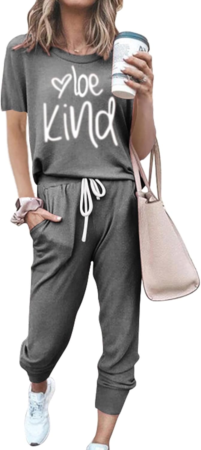 PRETTYGARDEN Women's Two Piece Outfit, Special Short Sleeve Pullover, Innovative...