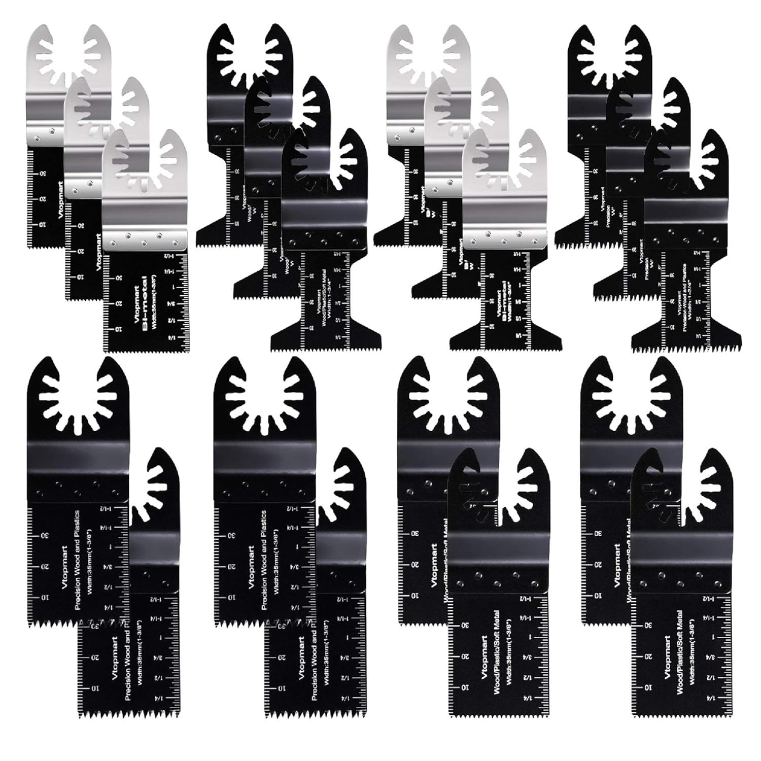 Vtopmart 20 Metal Wood Oscillating Multitool Quick...