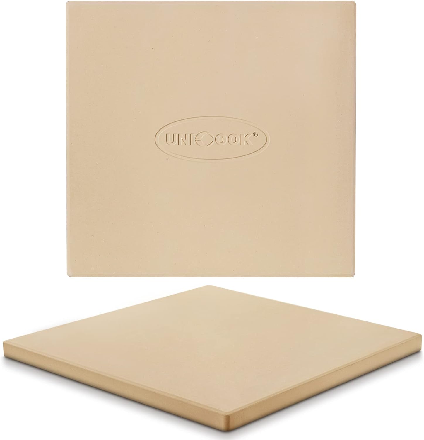 Unicook Pizza Stone, Special Heavy Duty Ceramic Pizza Pan, Innovative 12 Inch Sq...