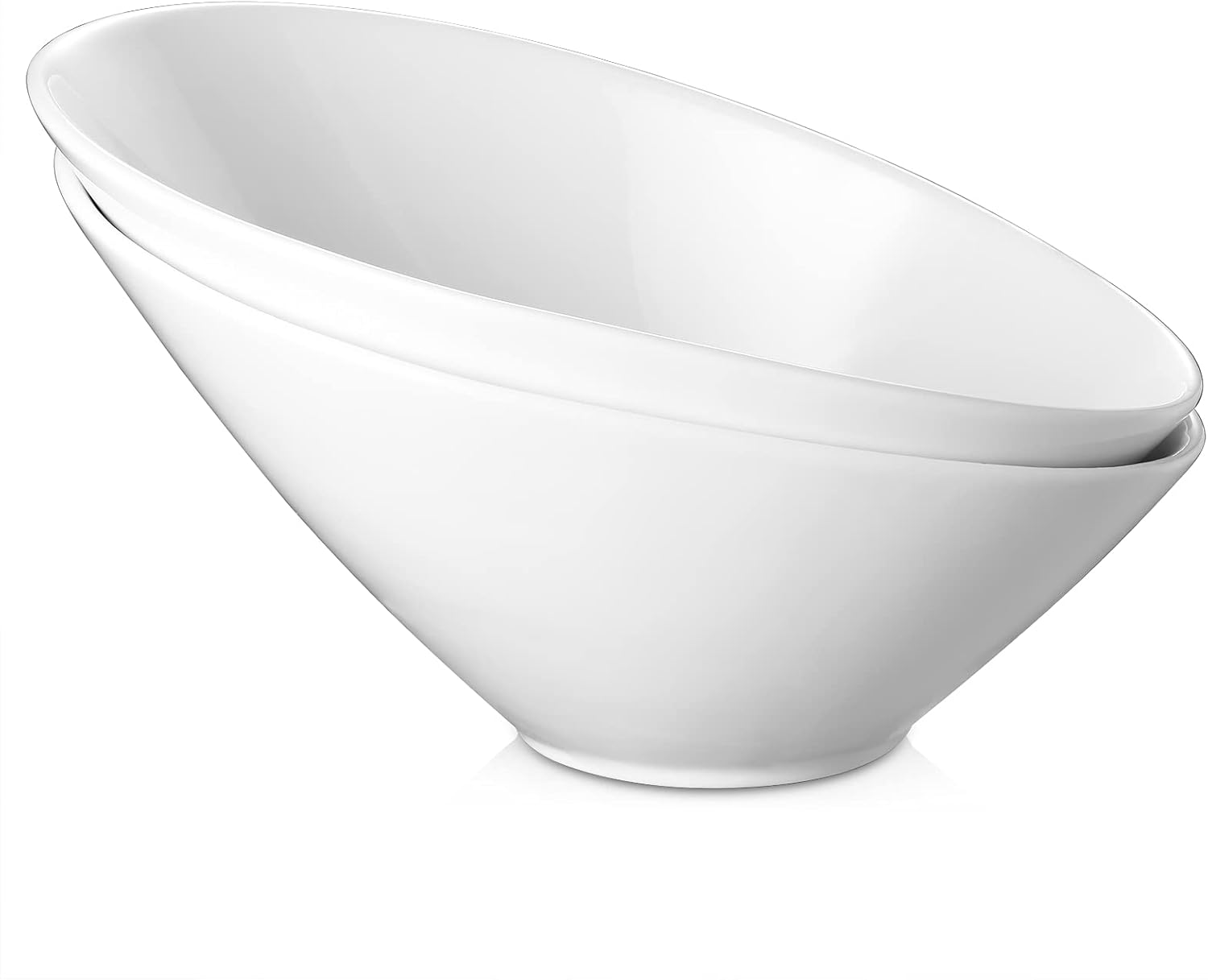 DOWAN 26 OZ Slanted Salad Bowls, Special Angled Serving Bowls for Salad, Premium...
