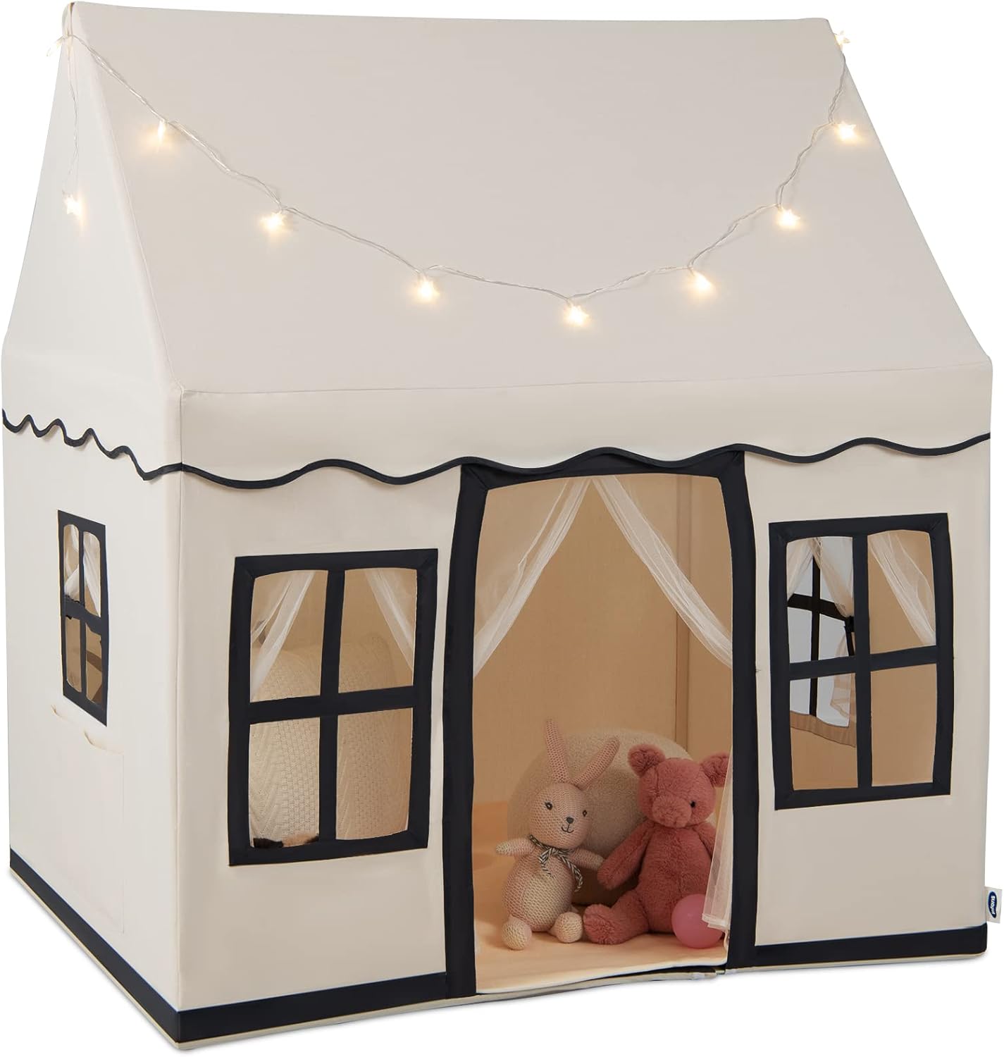 INFANS Kids Play Tent with Washable Mat Star Light Windows, Anti-Trip Large Play...