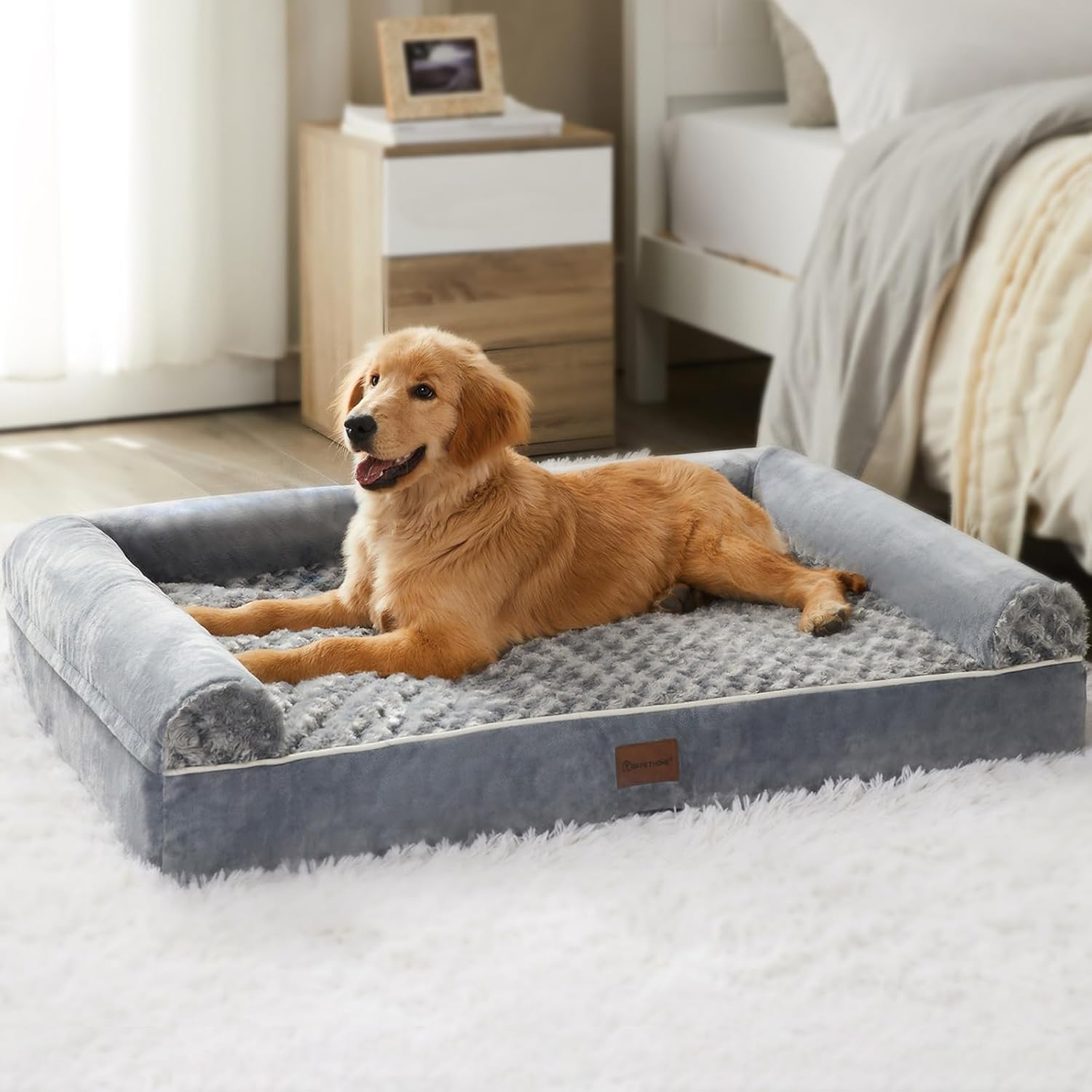 BFPETHOME Dog Beds for Large Dogs, Orthopedic Dog Bed for Medium Large Dogs,Big...